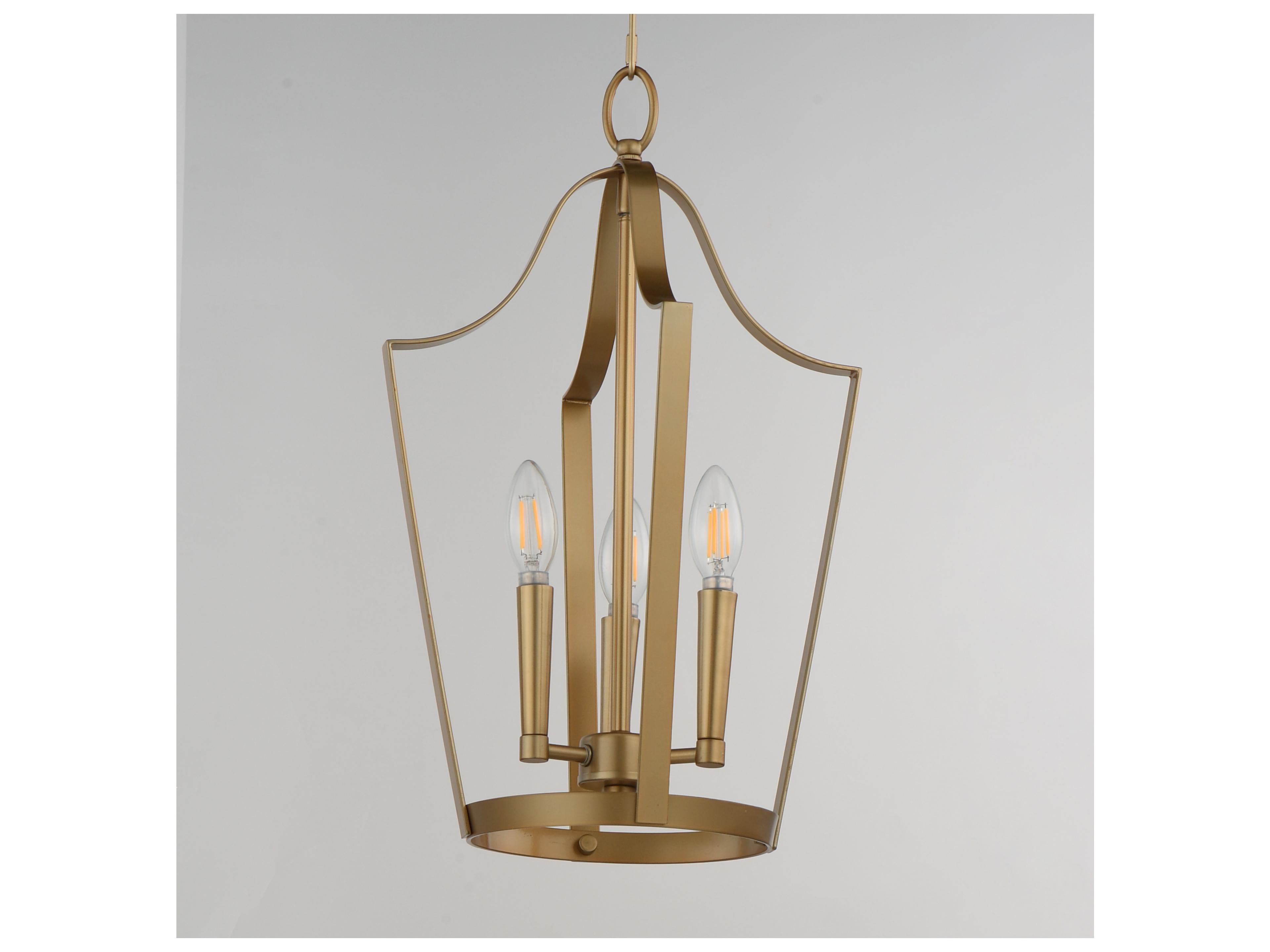 Maxim Lighting Arden 3- Light Natural Aged Brass Lantern Pendant