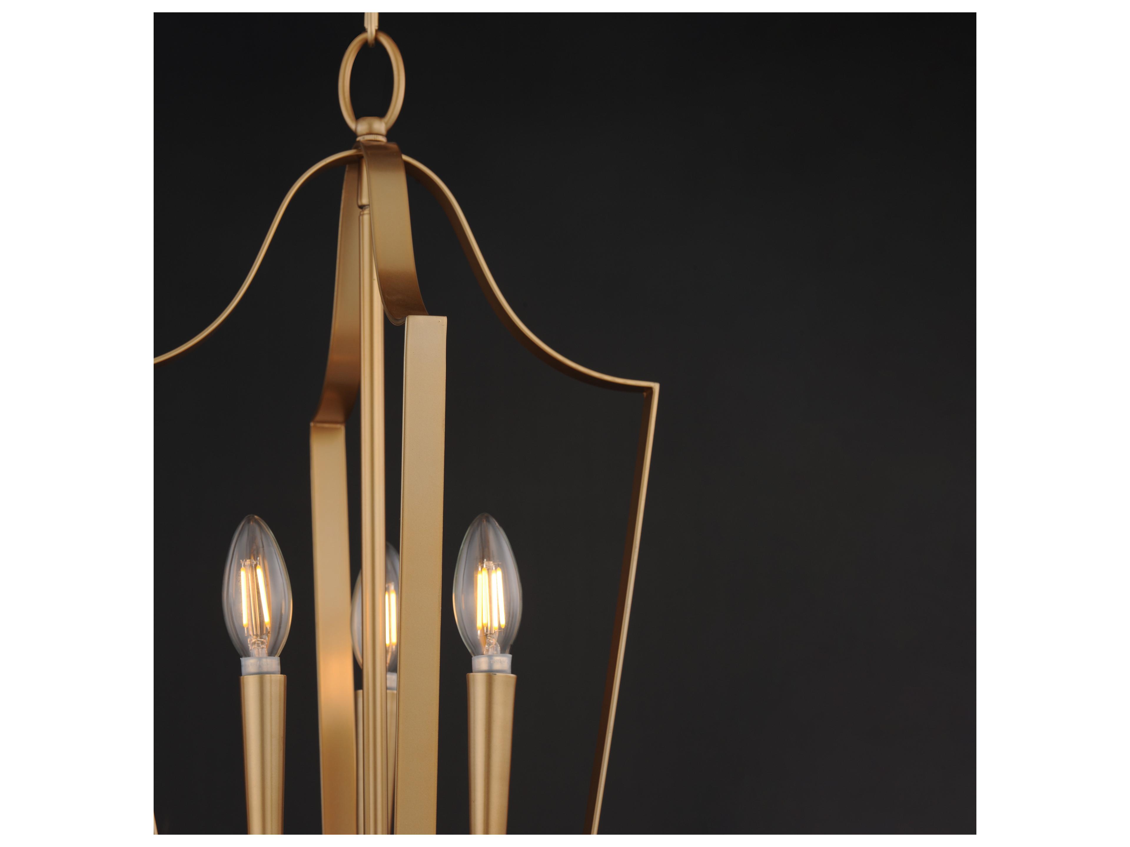 Maxim Lighting Arden 3- Light Natural Aged Brass Lantern Pendant