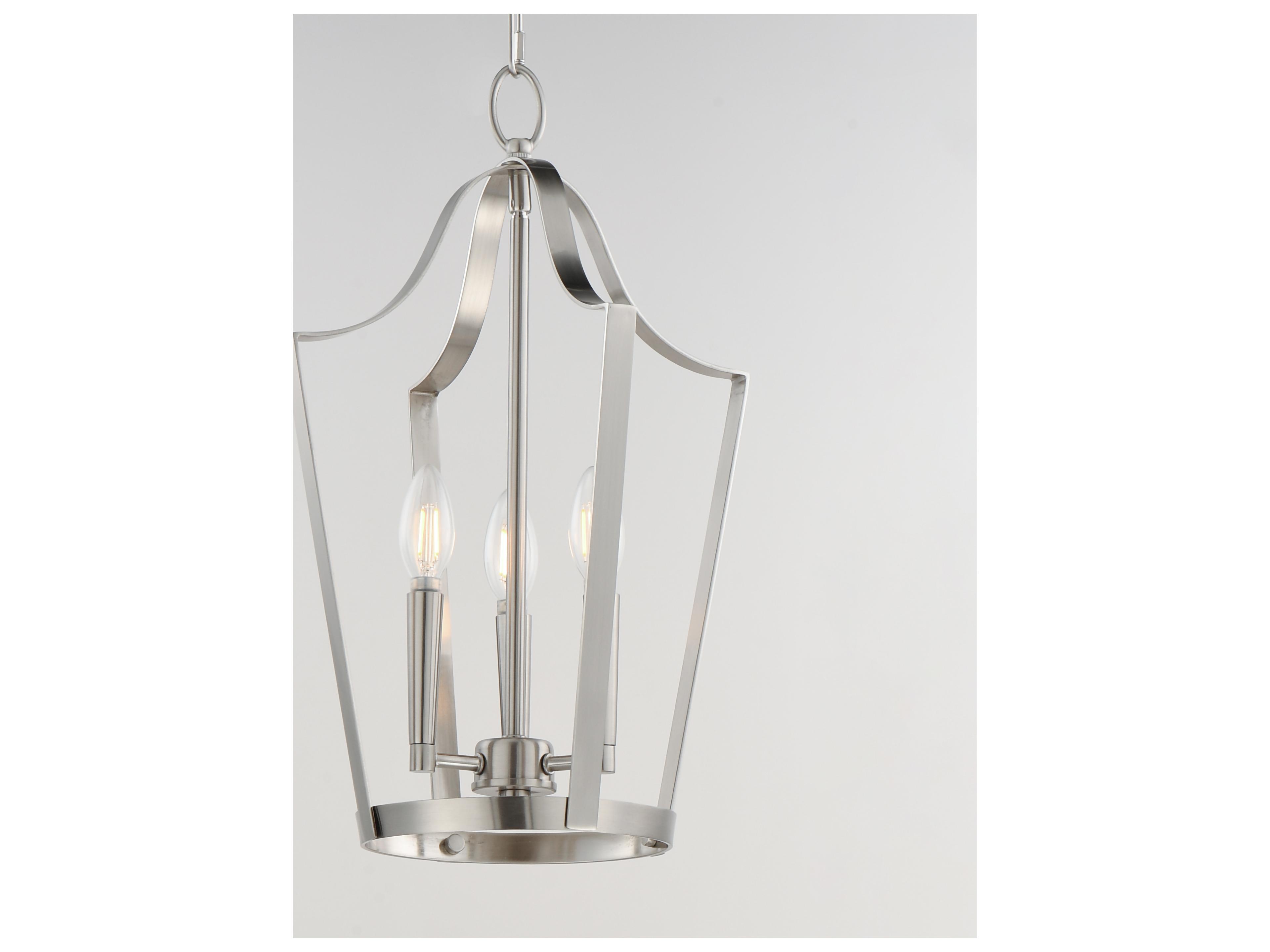 Maxim Lighting Arden 3- Light Satin Nickel Lantern Pendant