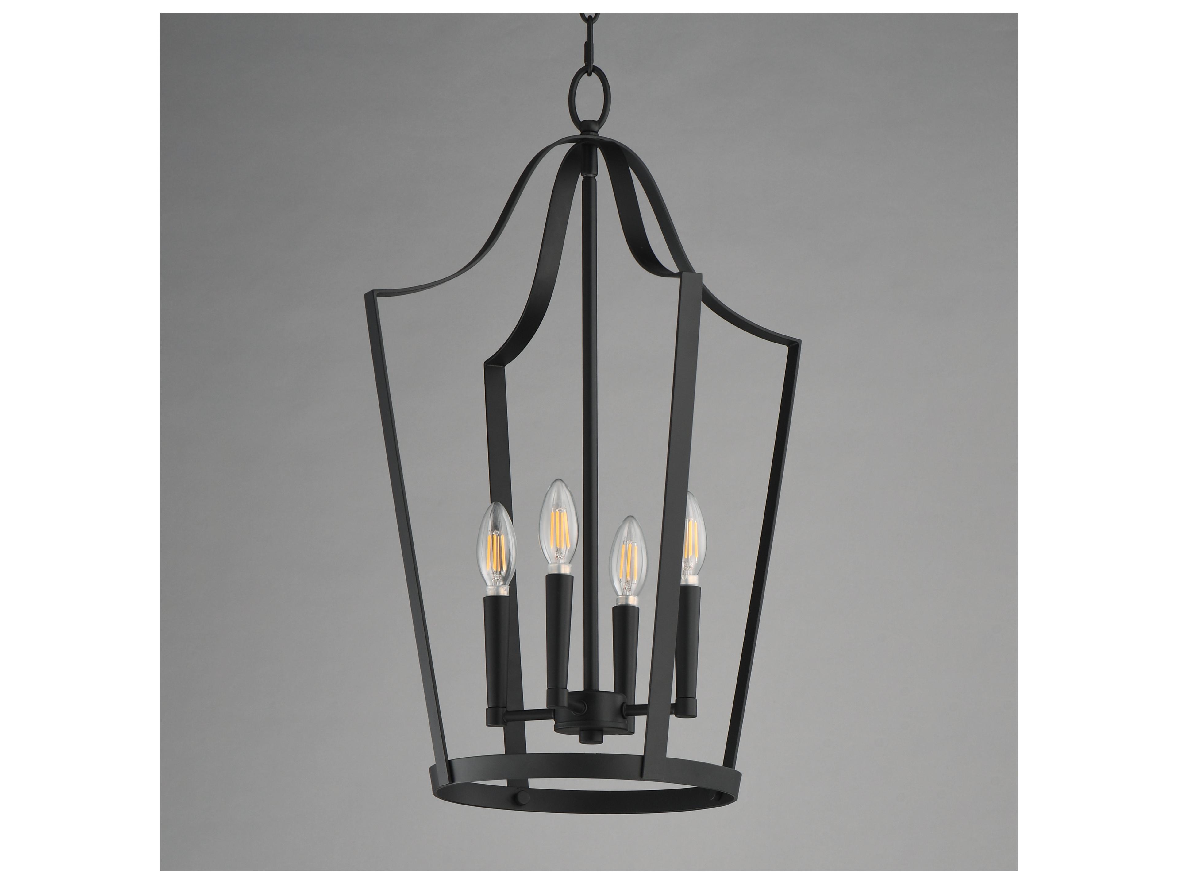 Maxim Lighting Arden 4- Light Black Lantern Pendant