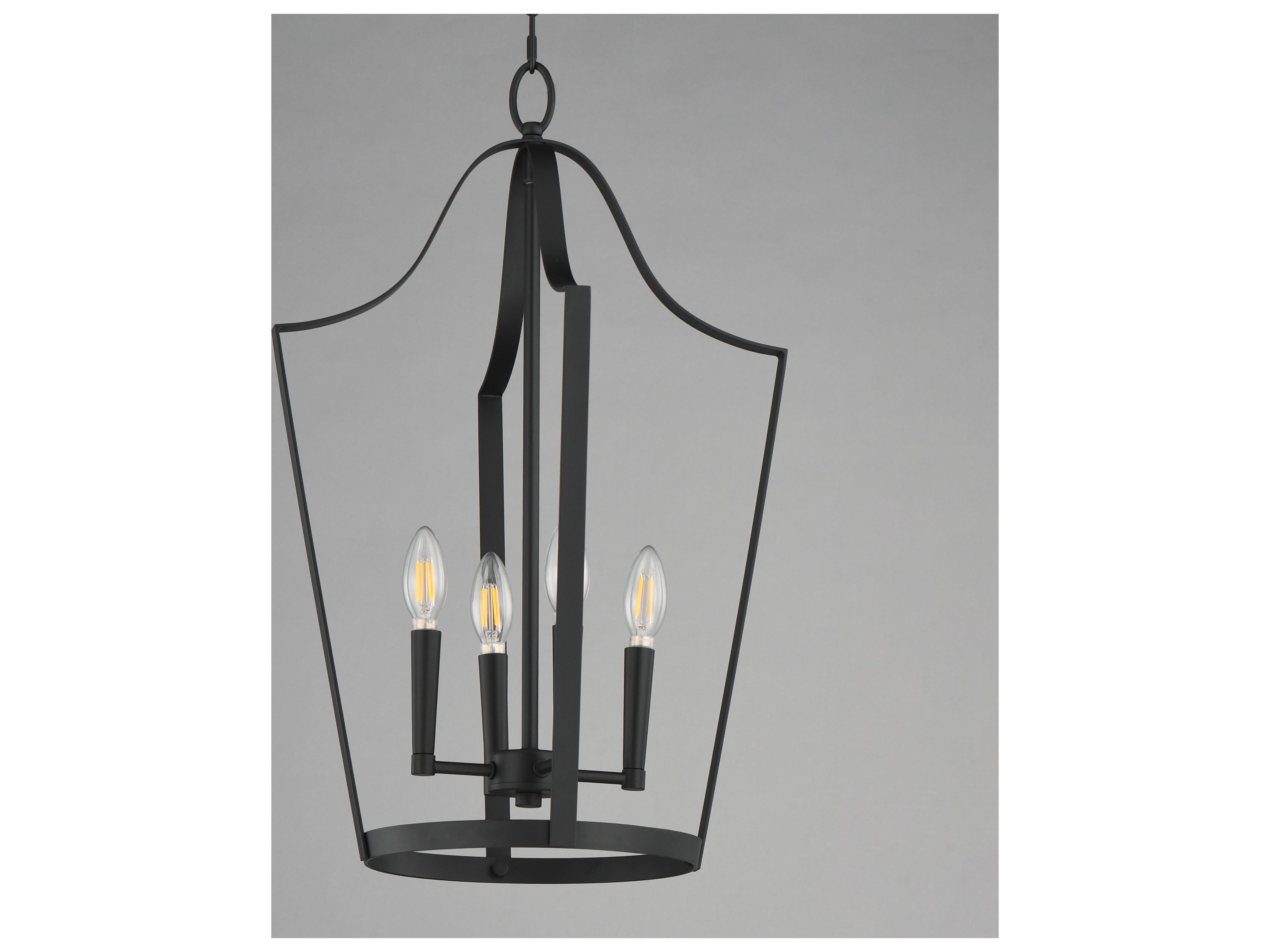 Maxim Lighting Arden 4- Light Black Lantern Pendant