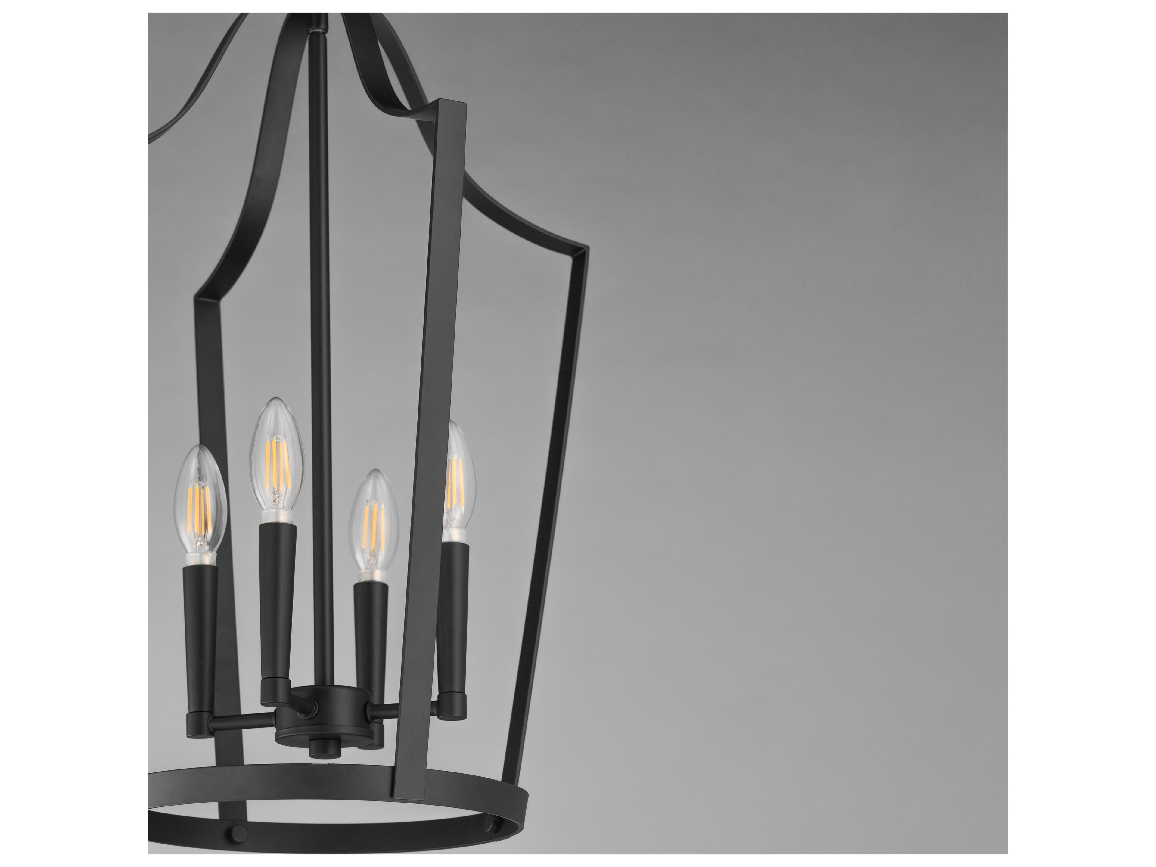 Maxim Lighting Arden 4- Light Black Lantern Pendant
