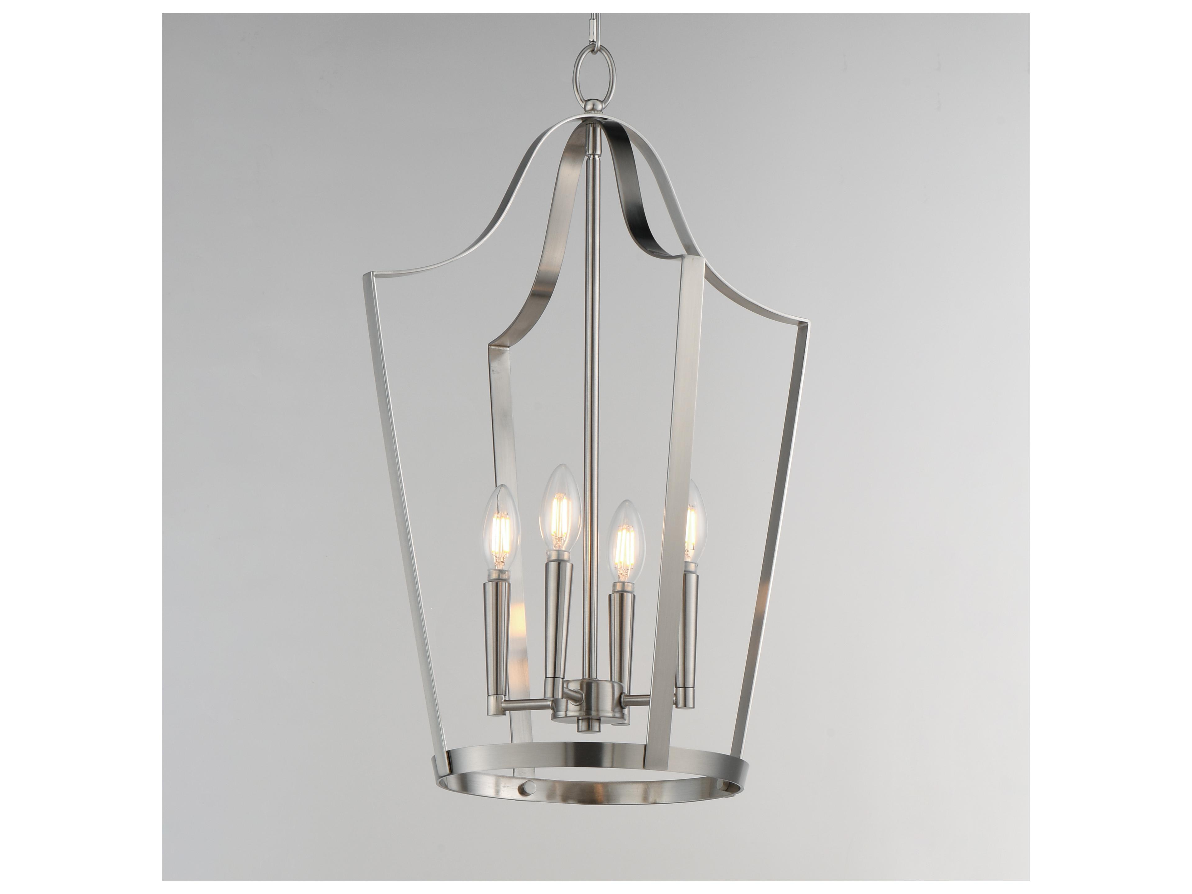 Maxim Lighting Arden 4- Light Satin Nickel Lantern Pendant