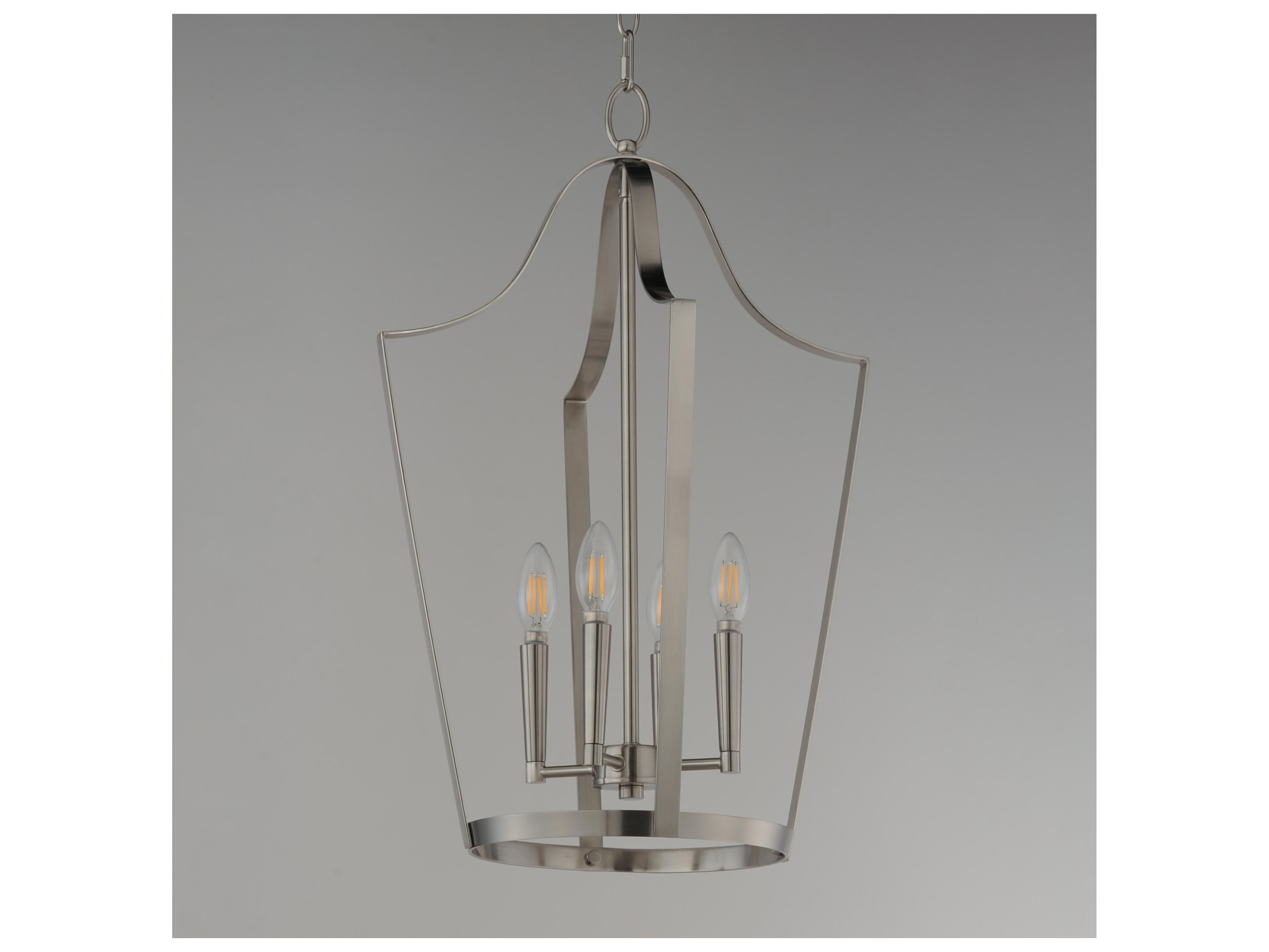 Maxim Lighting Arden 4- Light Satin Nickel Lantern Pendant