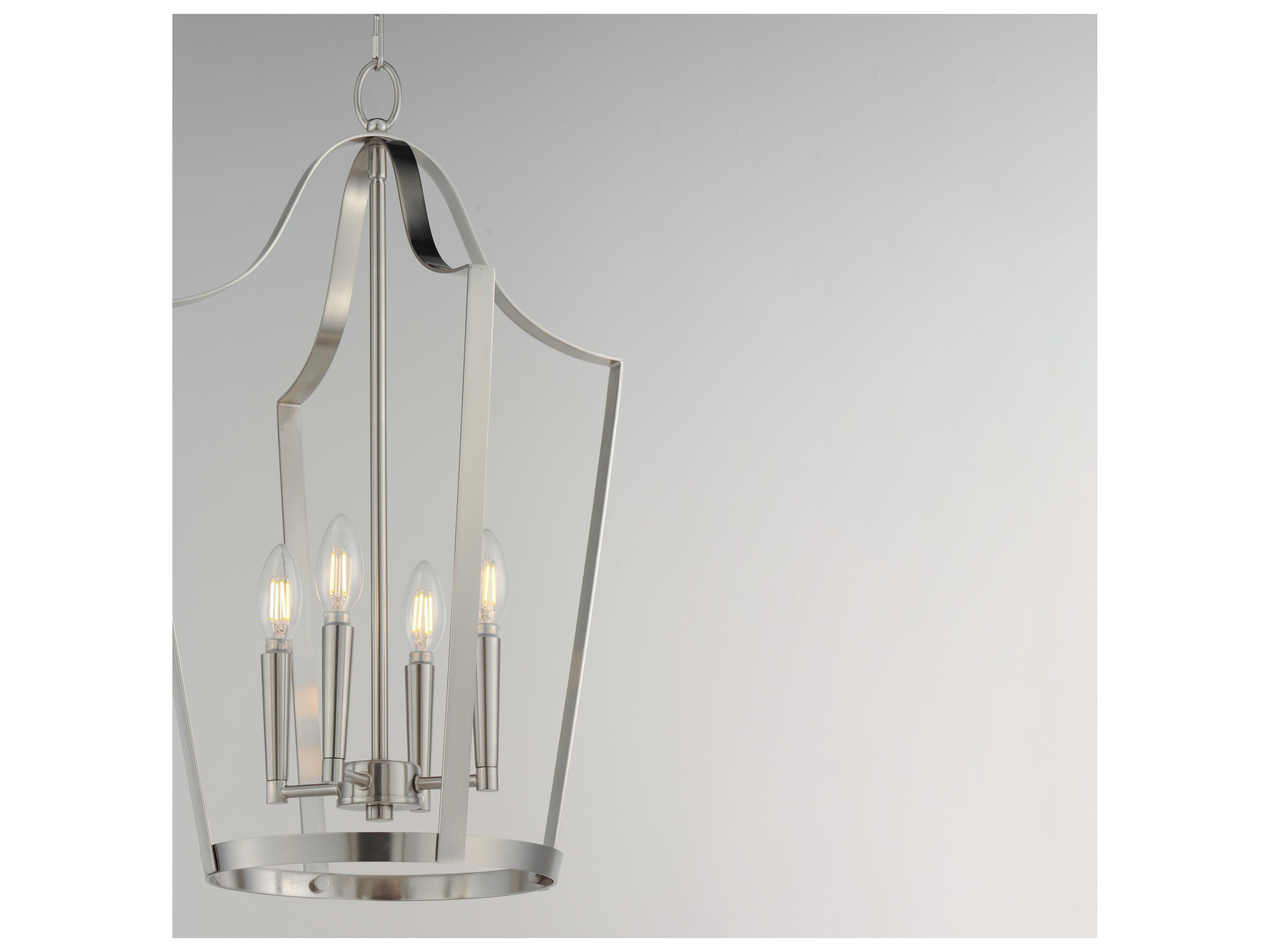 Maxim Lighting Arden 4- Light Satin Nickel Lantern Pendant