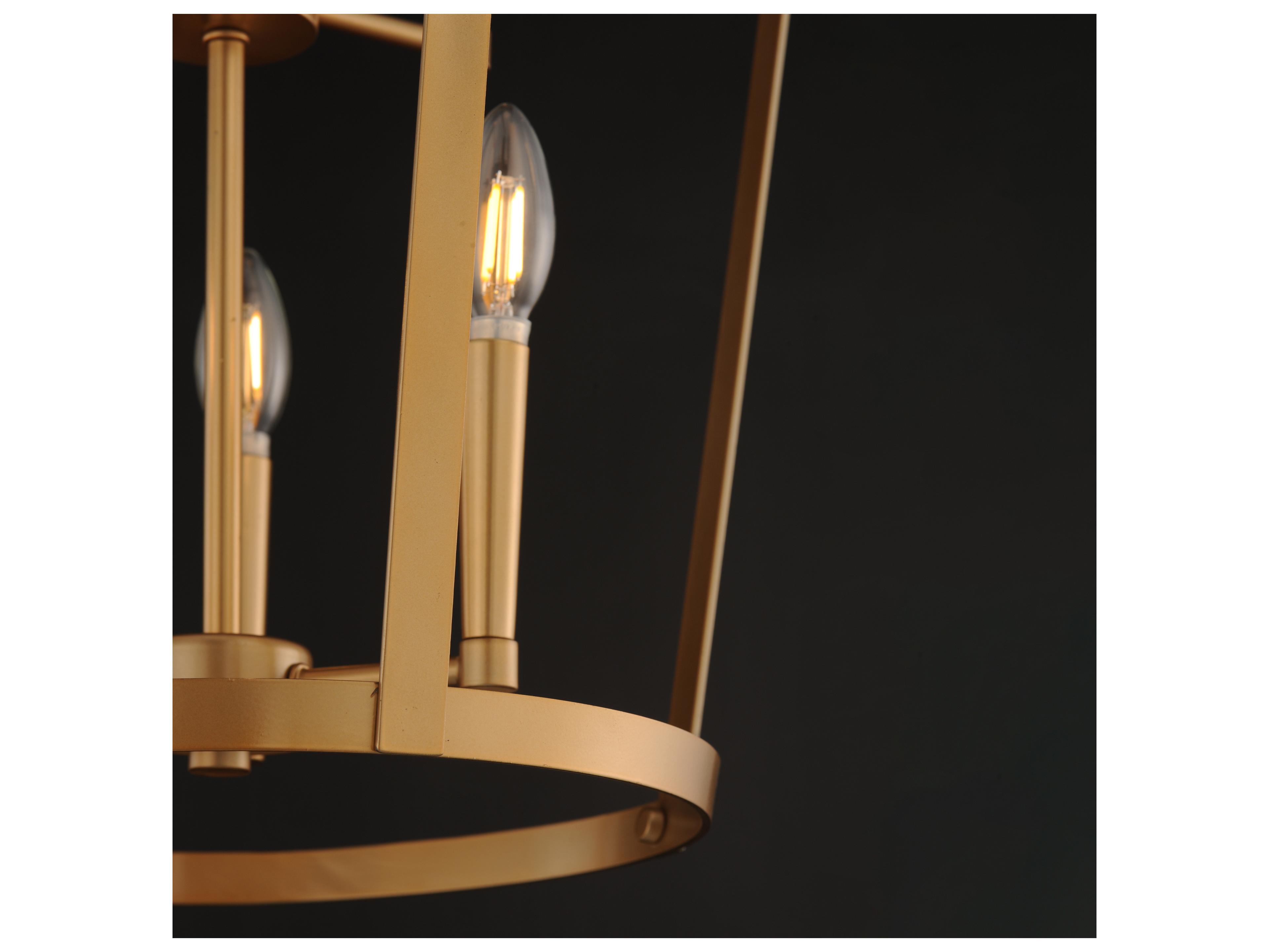 Maxim Lighting Arden 6- Light Natural Aged Brass Lantern Pendant