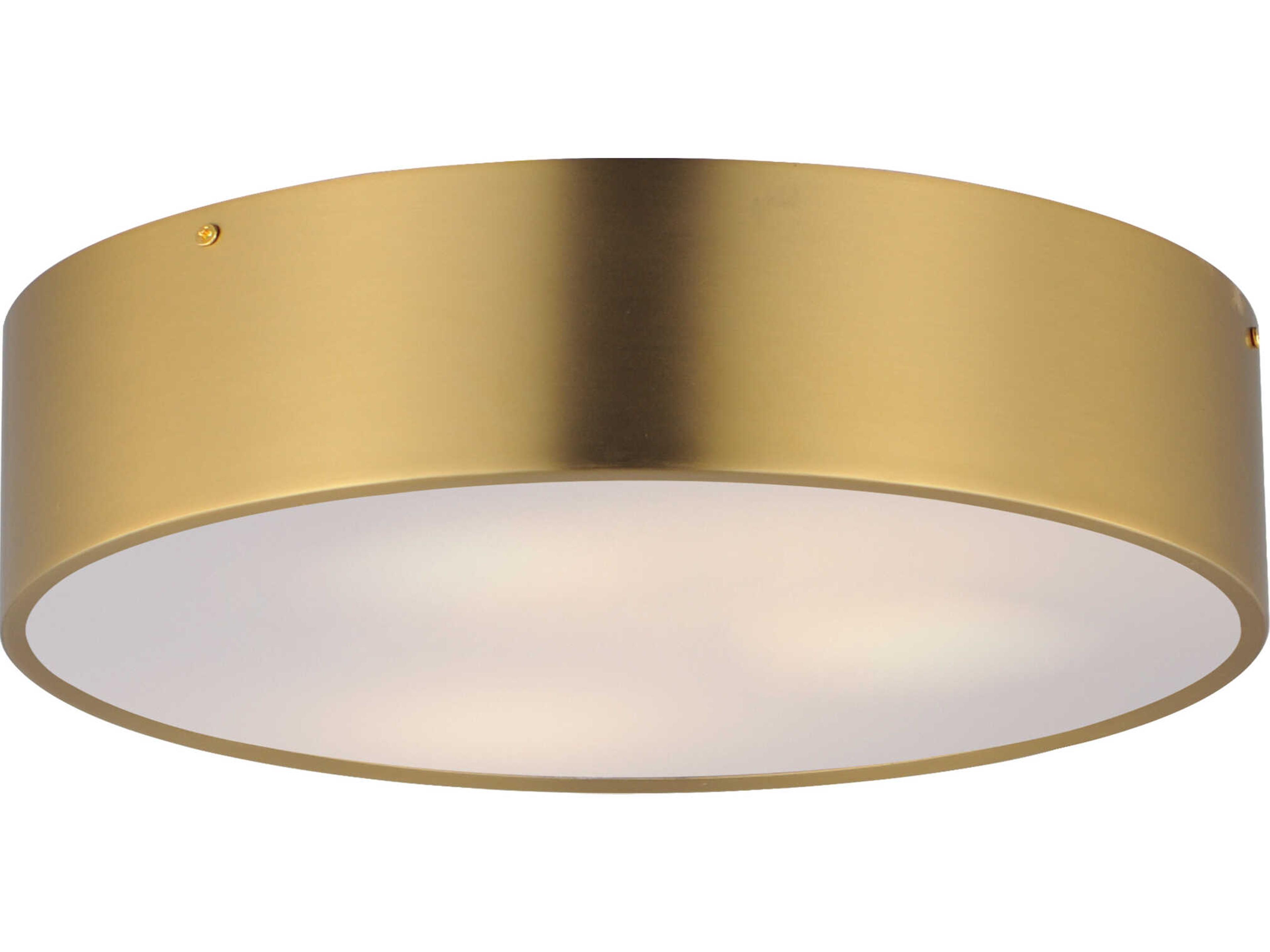 Tommy 3-Light Satin Brass Round Flush Mount
