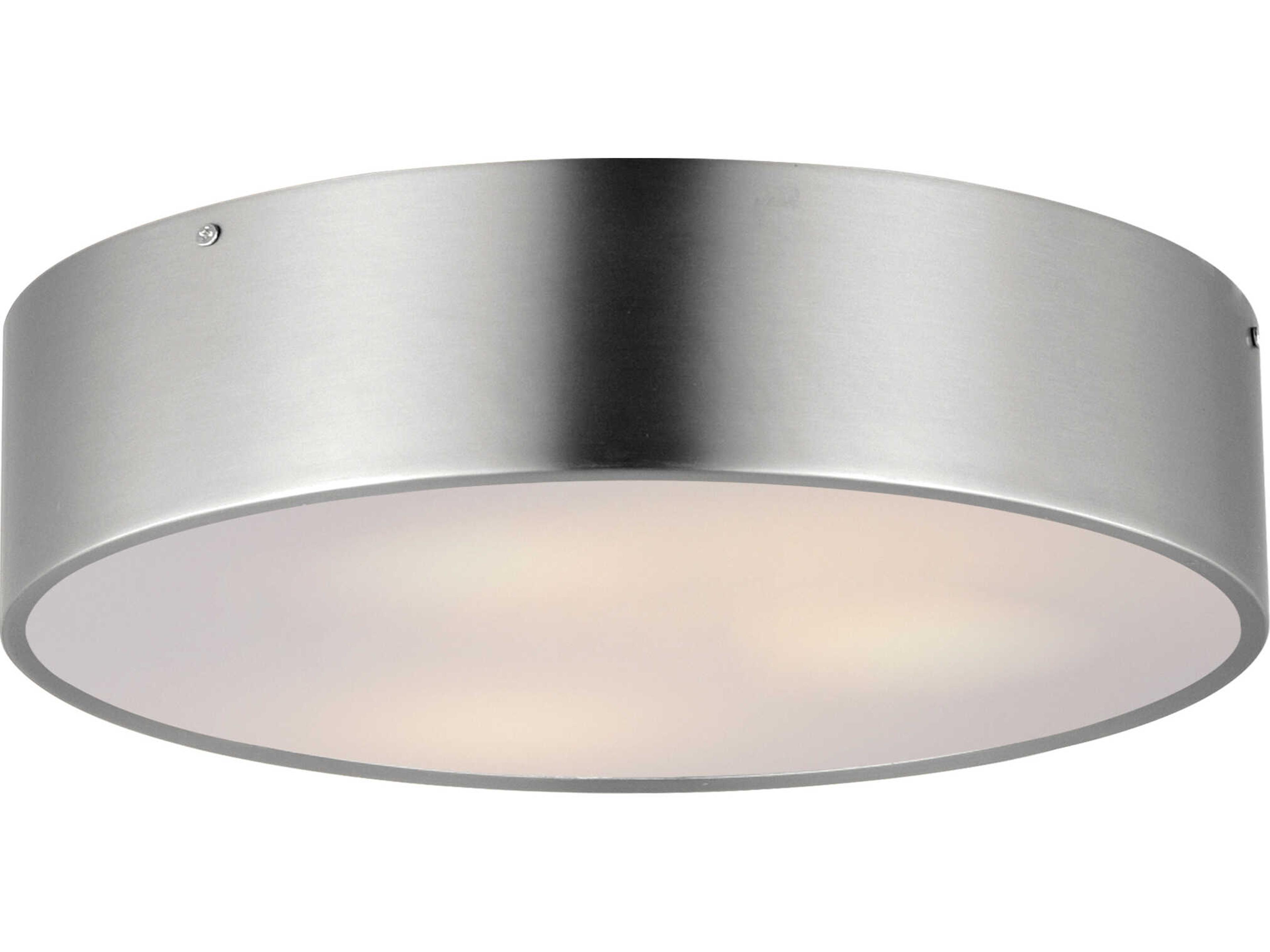Tommy 3-Light Satin Nickel Round Flush Mount