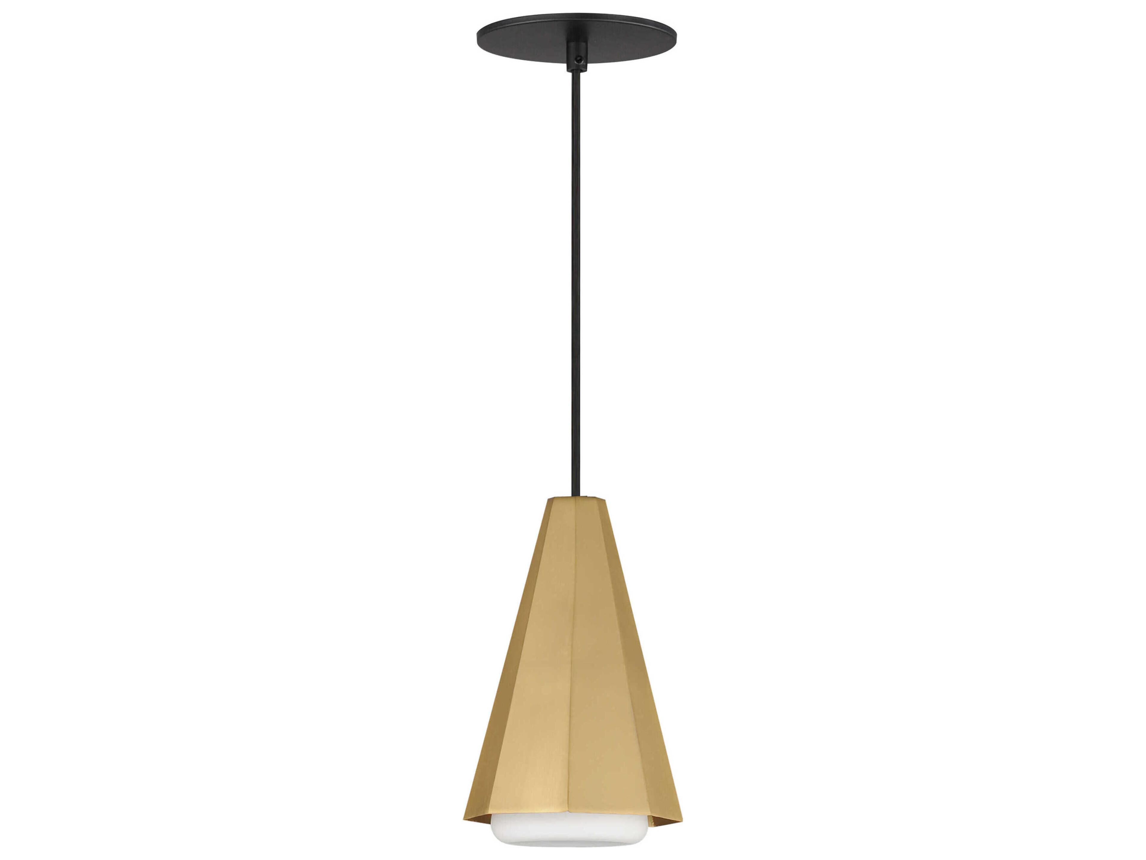 Rizzo 1-Light Black Antique Brass Mini Pendant
