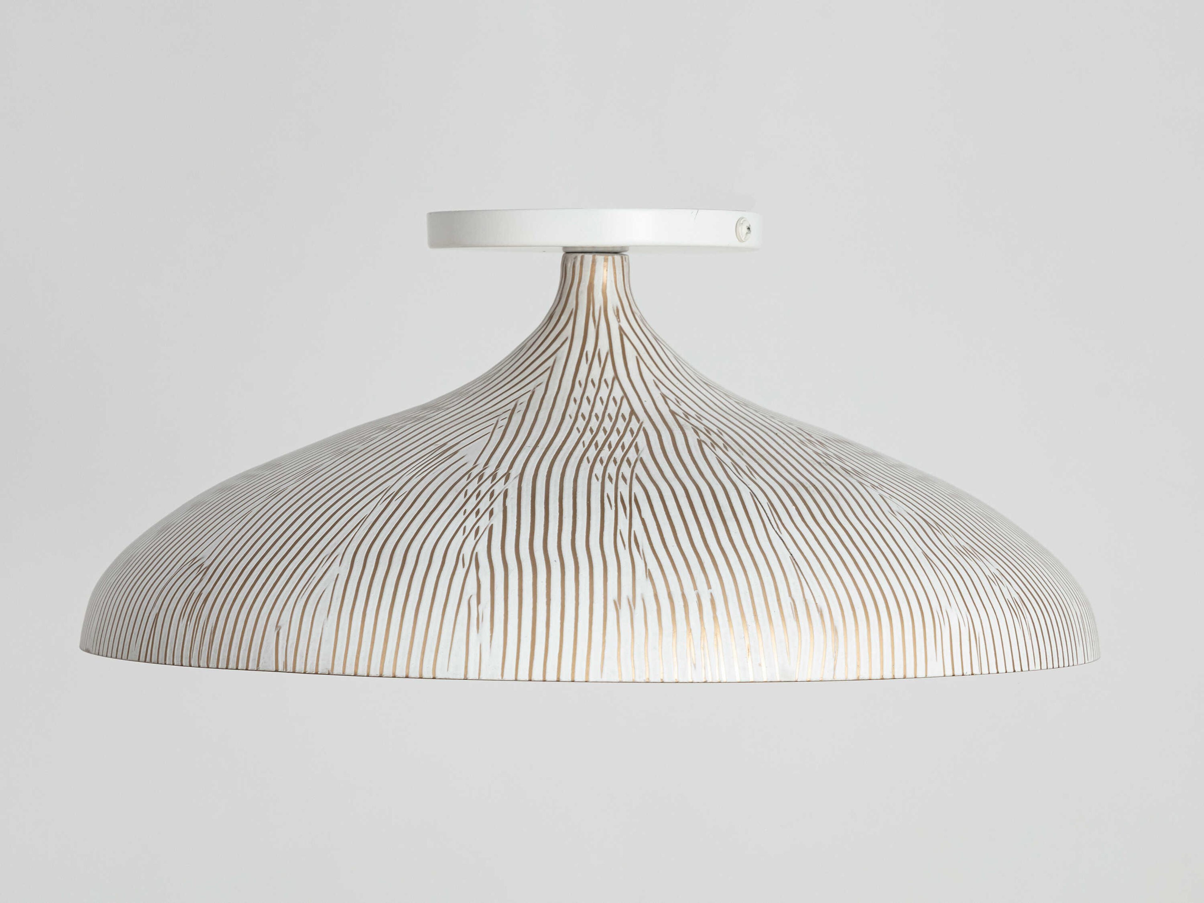 Maxim Lighting Fleur 1-Light White Gold Flush Mount