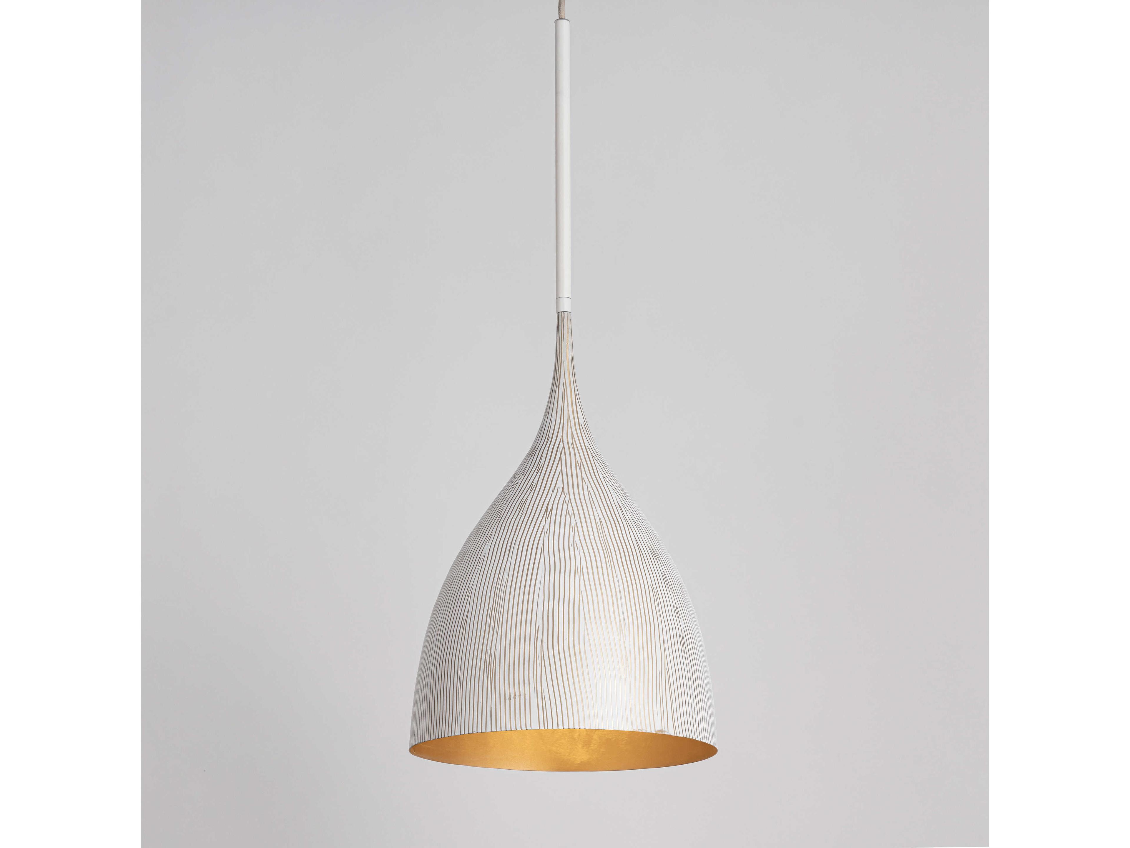 Maxim Lighting Fleur 1-Light White Gold Mini Pendant