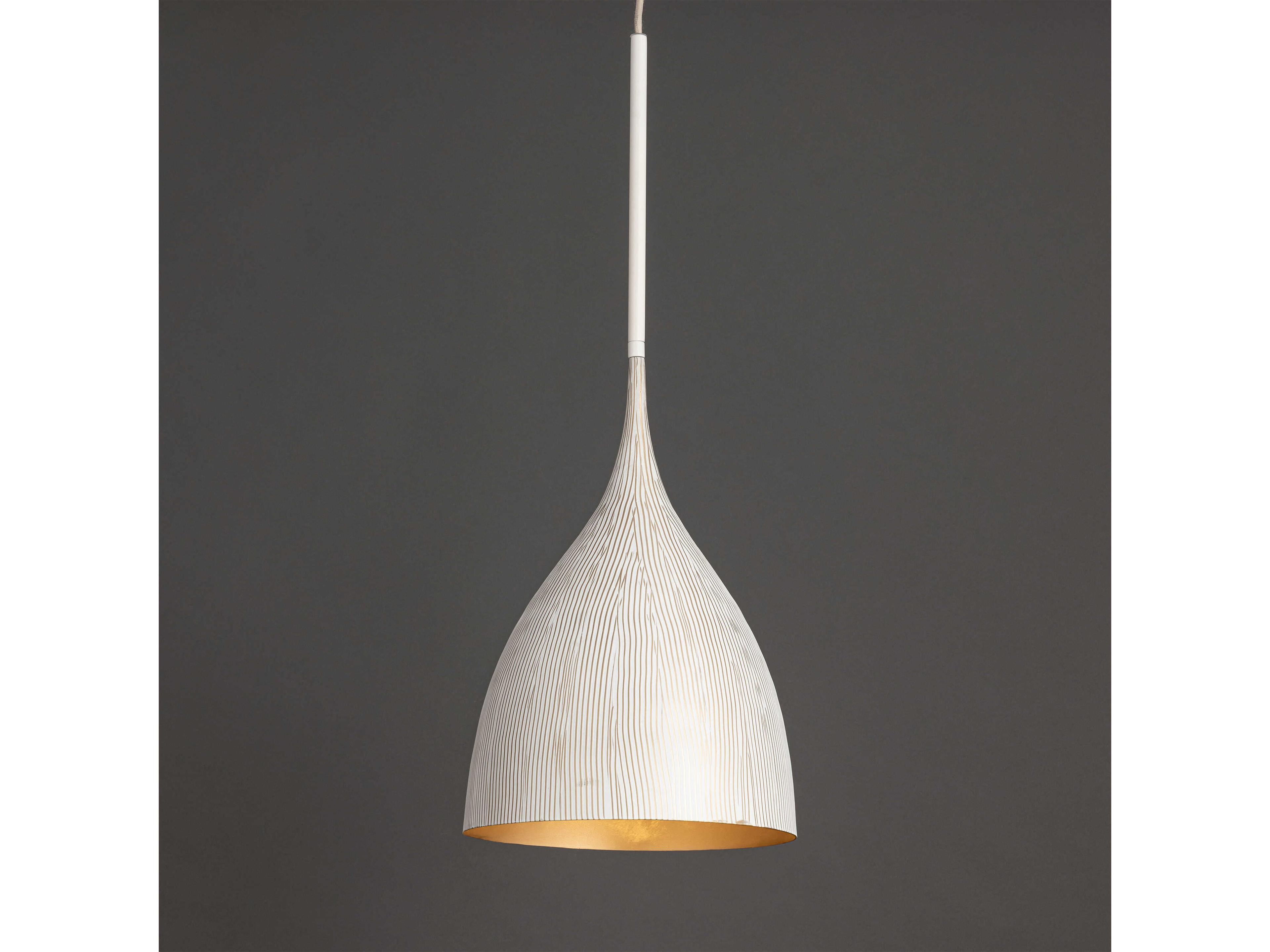 Maxim Lighting Fleur 1-Light White Gold Mini Pendant