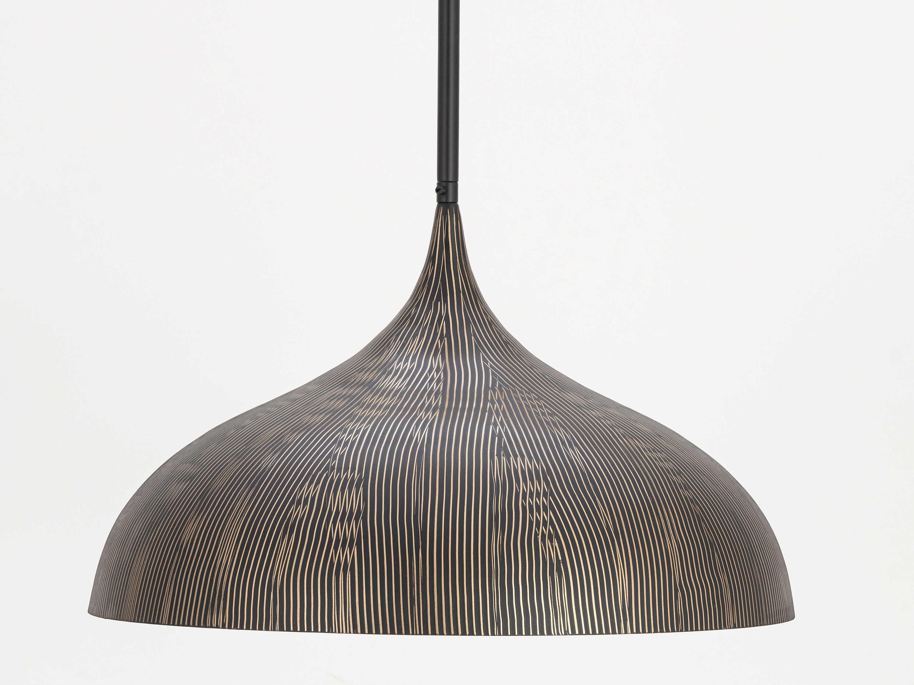 Maxim Lighting Fleur 1-Light Black Gold Pendant