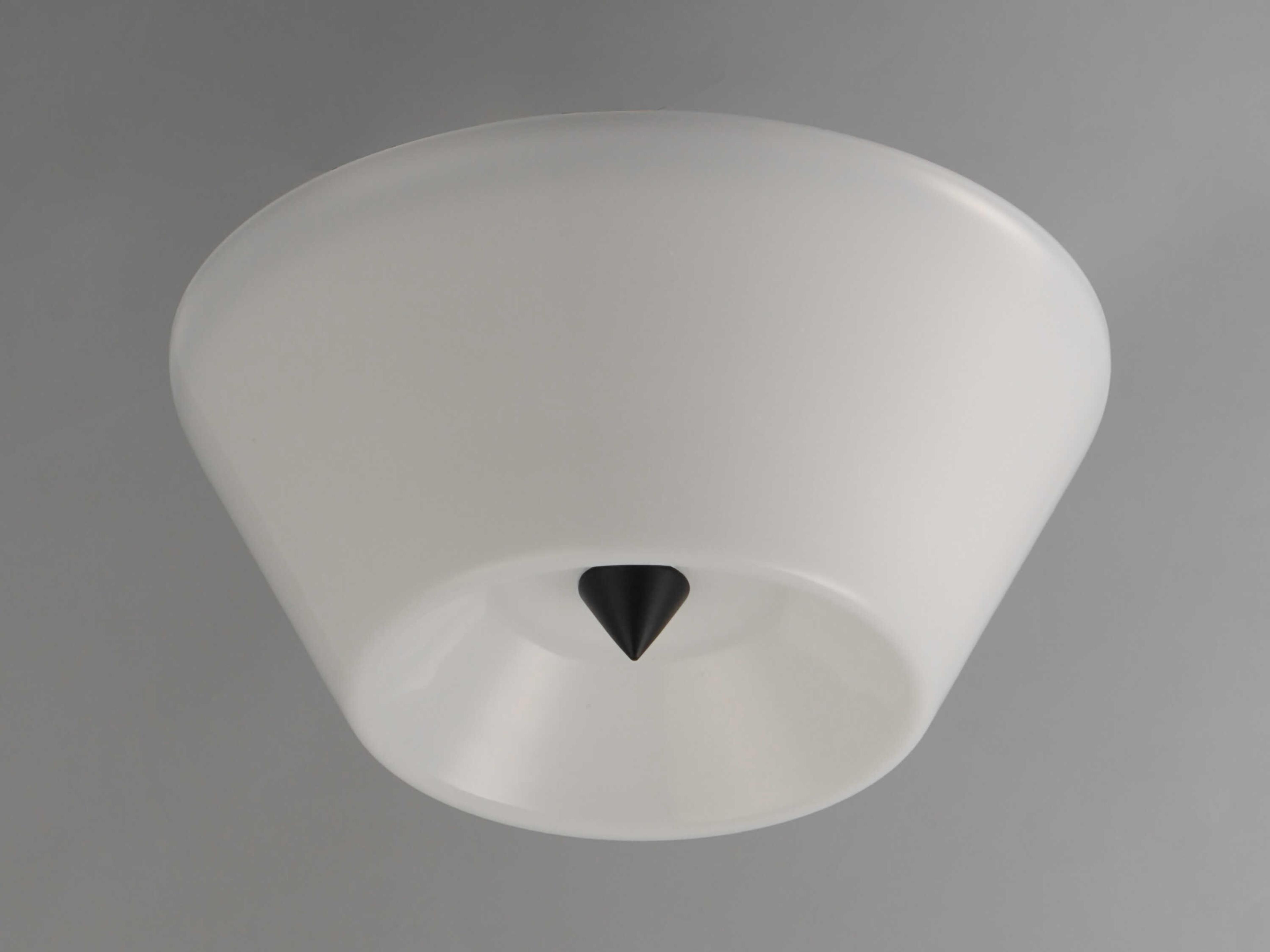 Maxim Lighting Tack 1-Light Black White Flush Mount