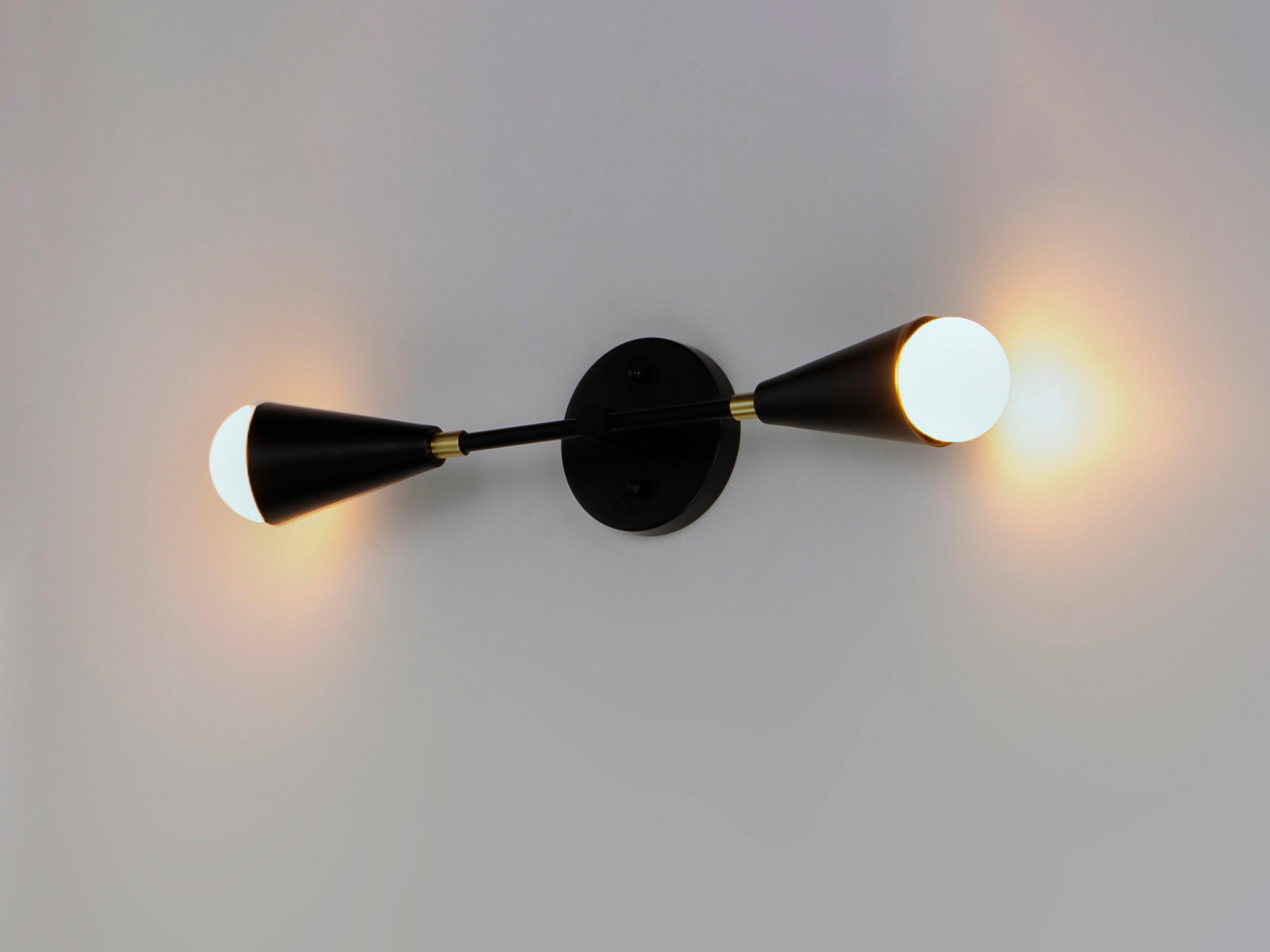 Maxim Lighting Lovell 2-Light Black Satin Brass Wall Sconce