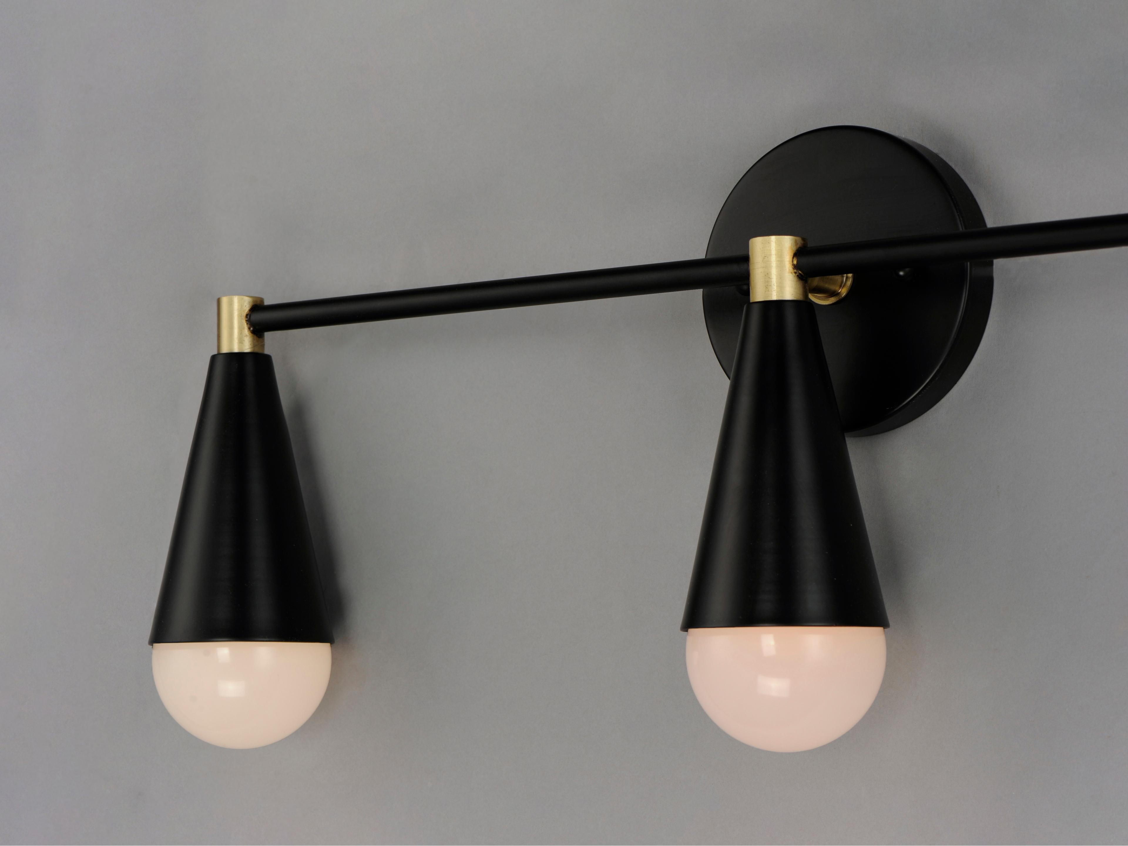 Maxim Lighting Lovell 3-Light Black Satin Brass Vanity Light