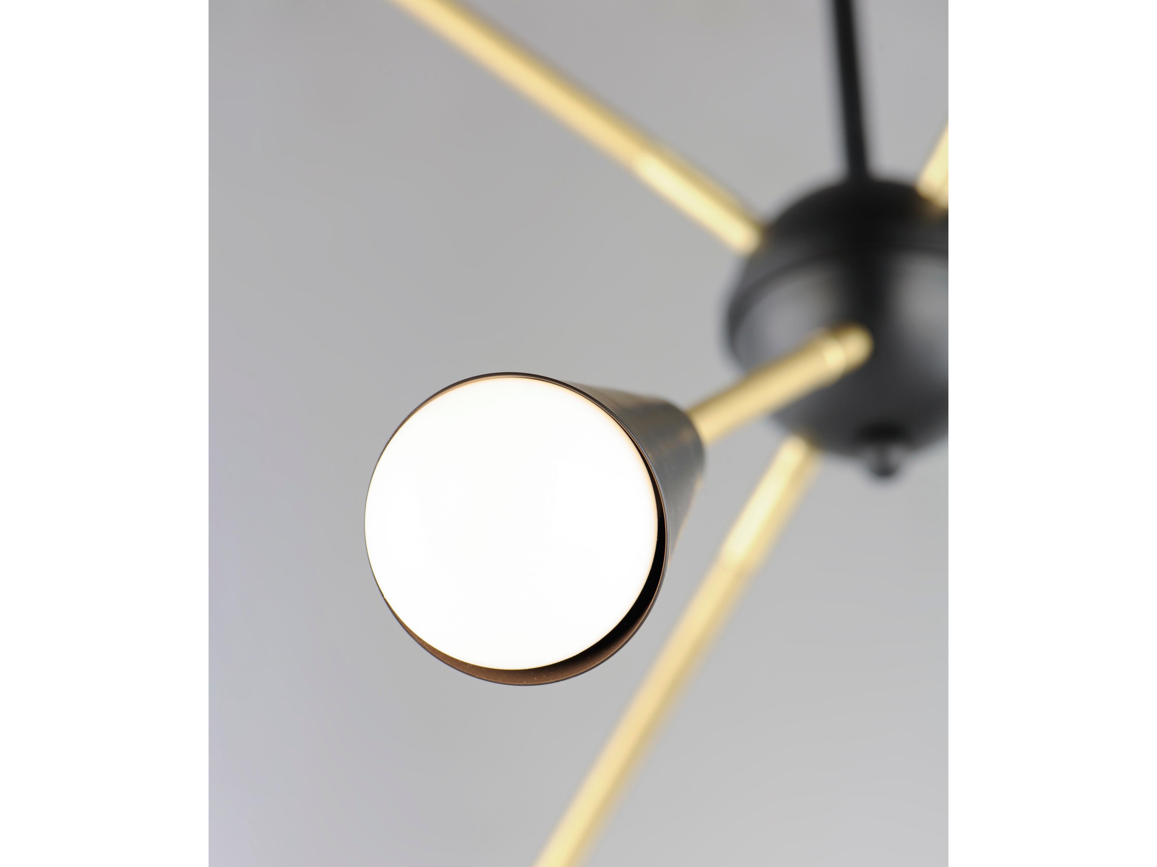 Maxim Lighting Lovell 6-Light Black Satin Brass Pendant