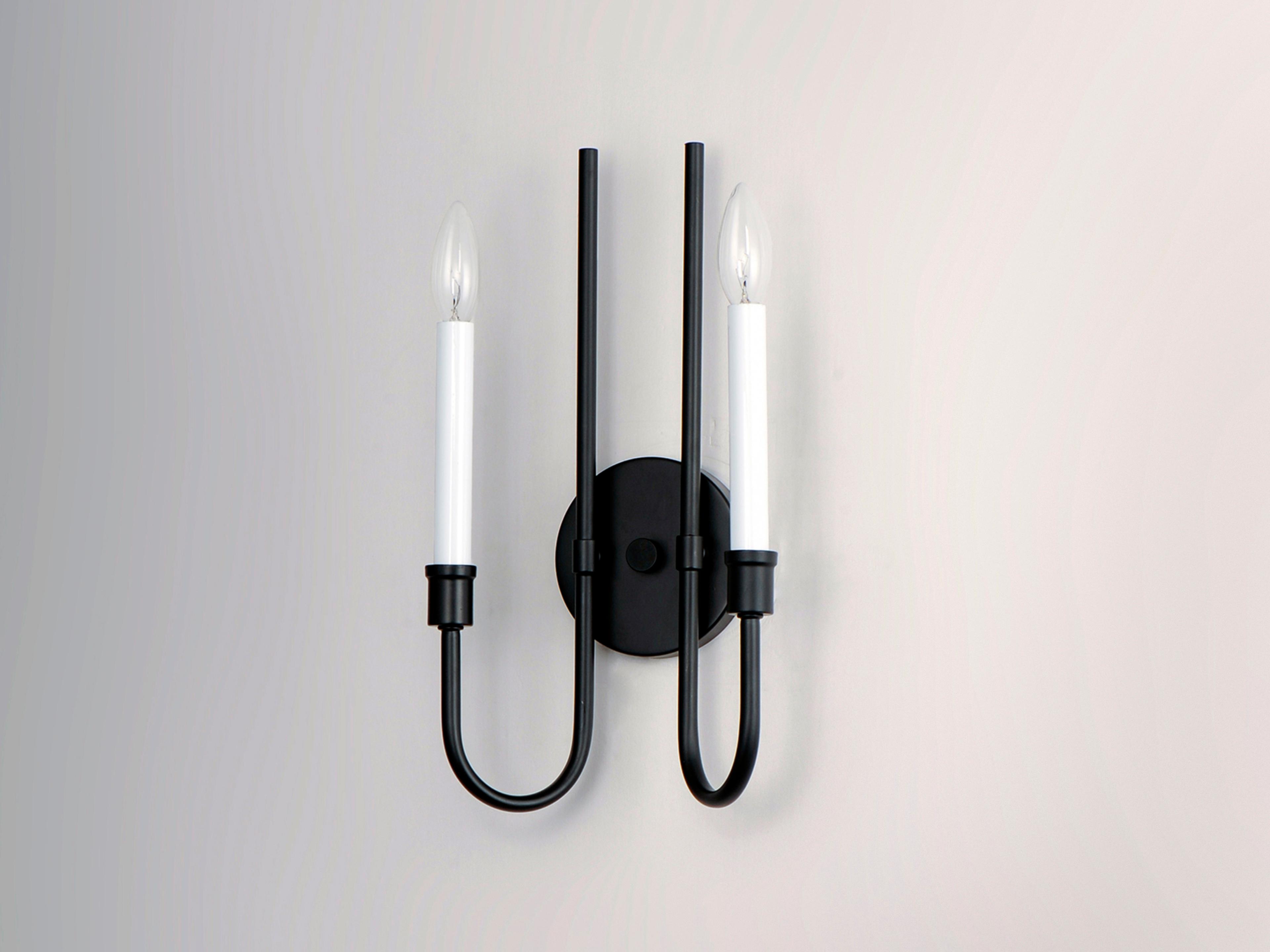 Maxim Lighting Tux 2-Light Black Wall Sconce