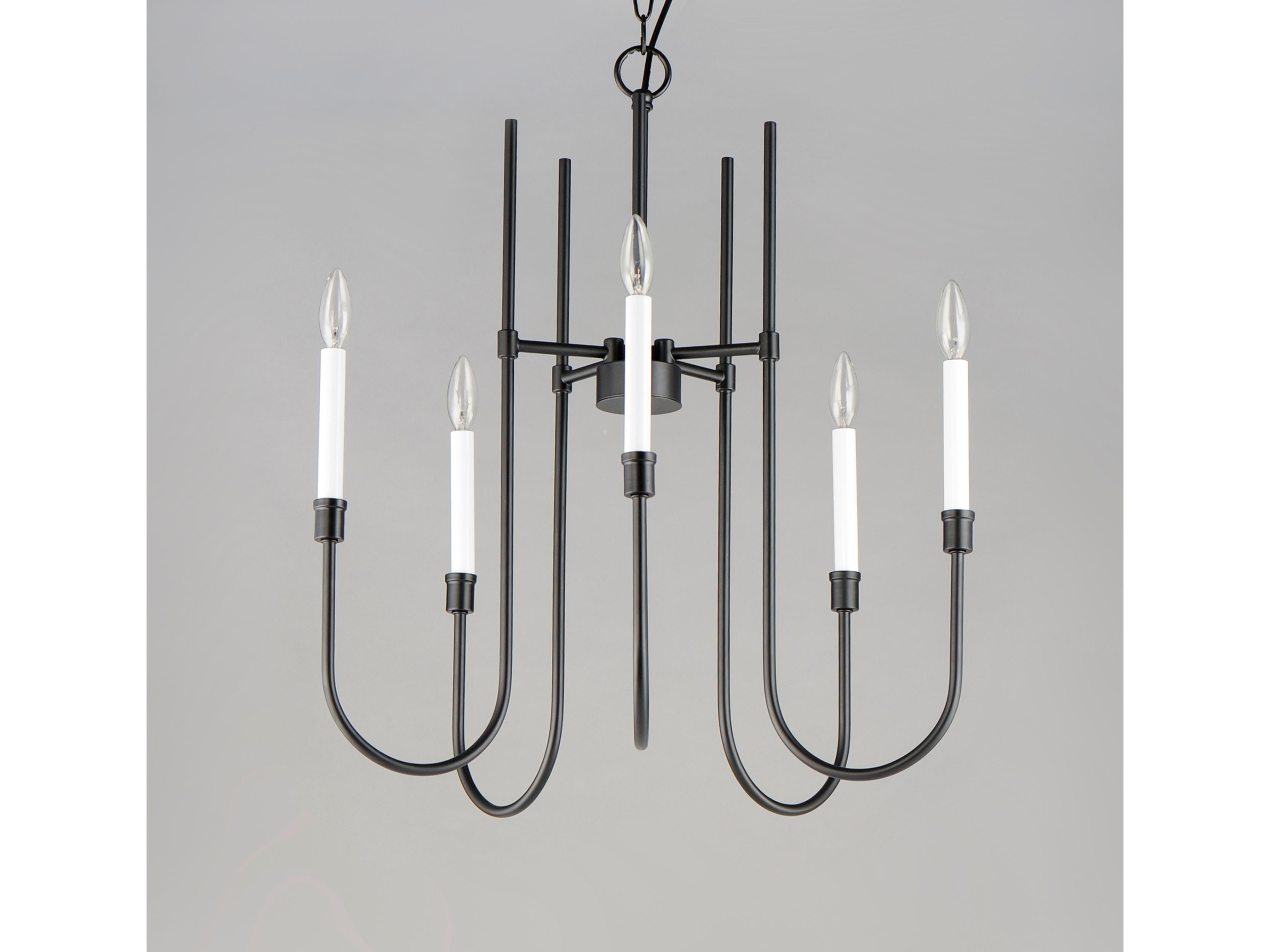 Maxim Lighting Tux 9-Light Black Candelabra Chandelier