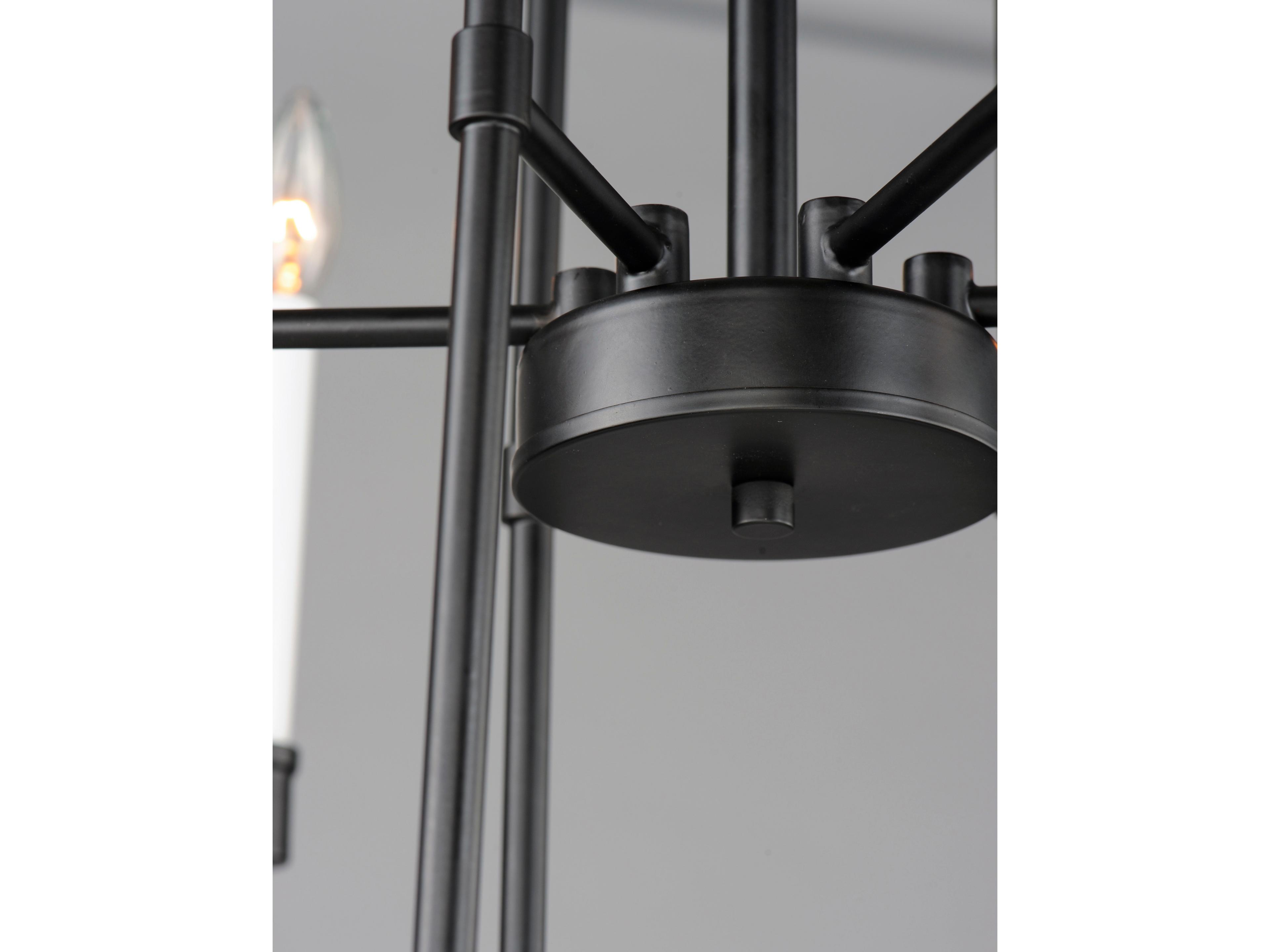 Maxim Lighting Tux 9-Light Black Candelabra Chandelier