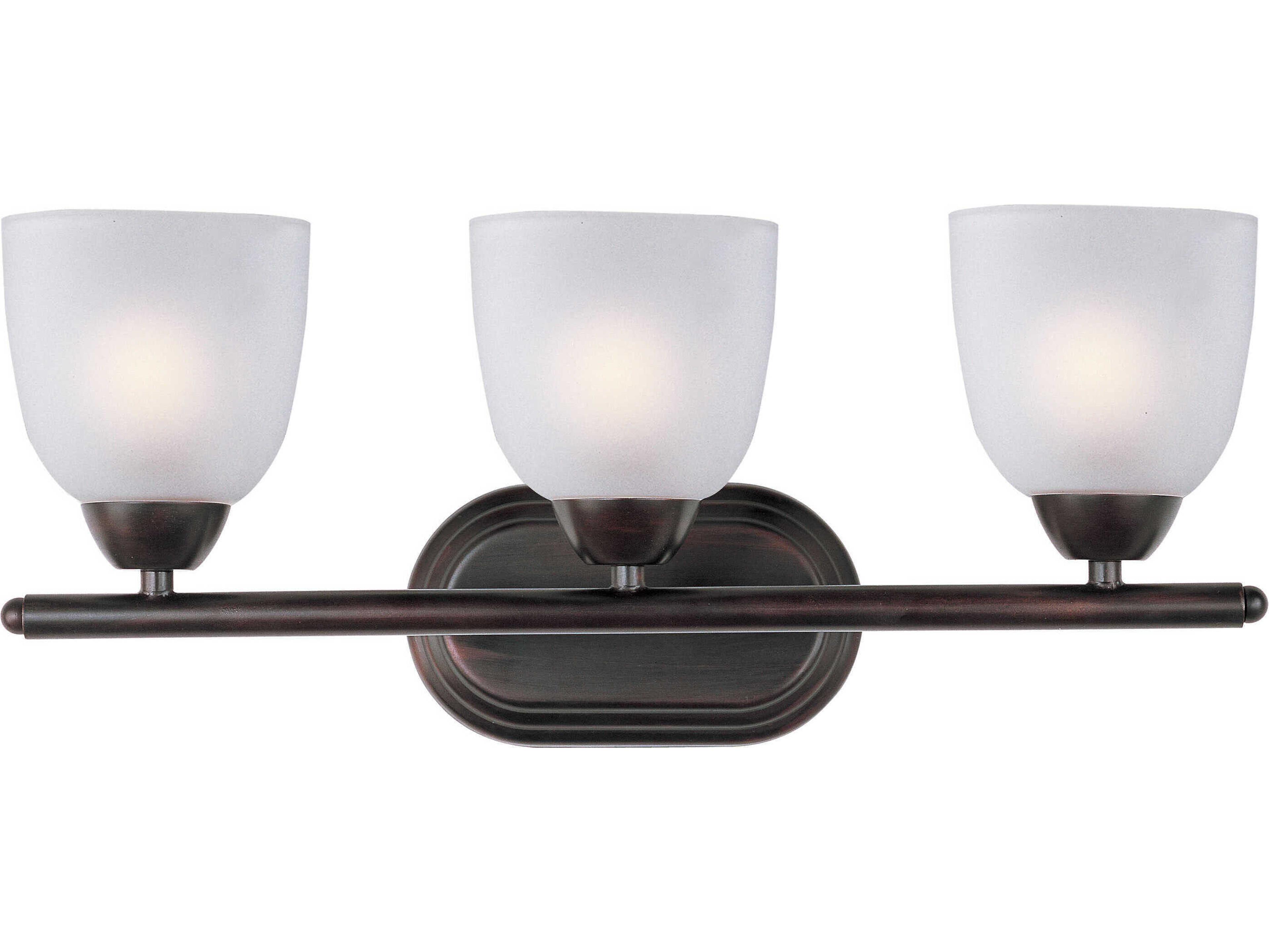Axis 3-Light Oil Rubbed Bronze Glass Vanity Light