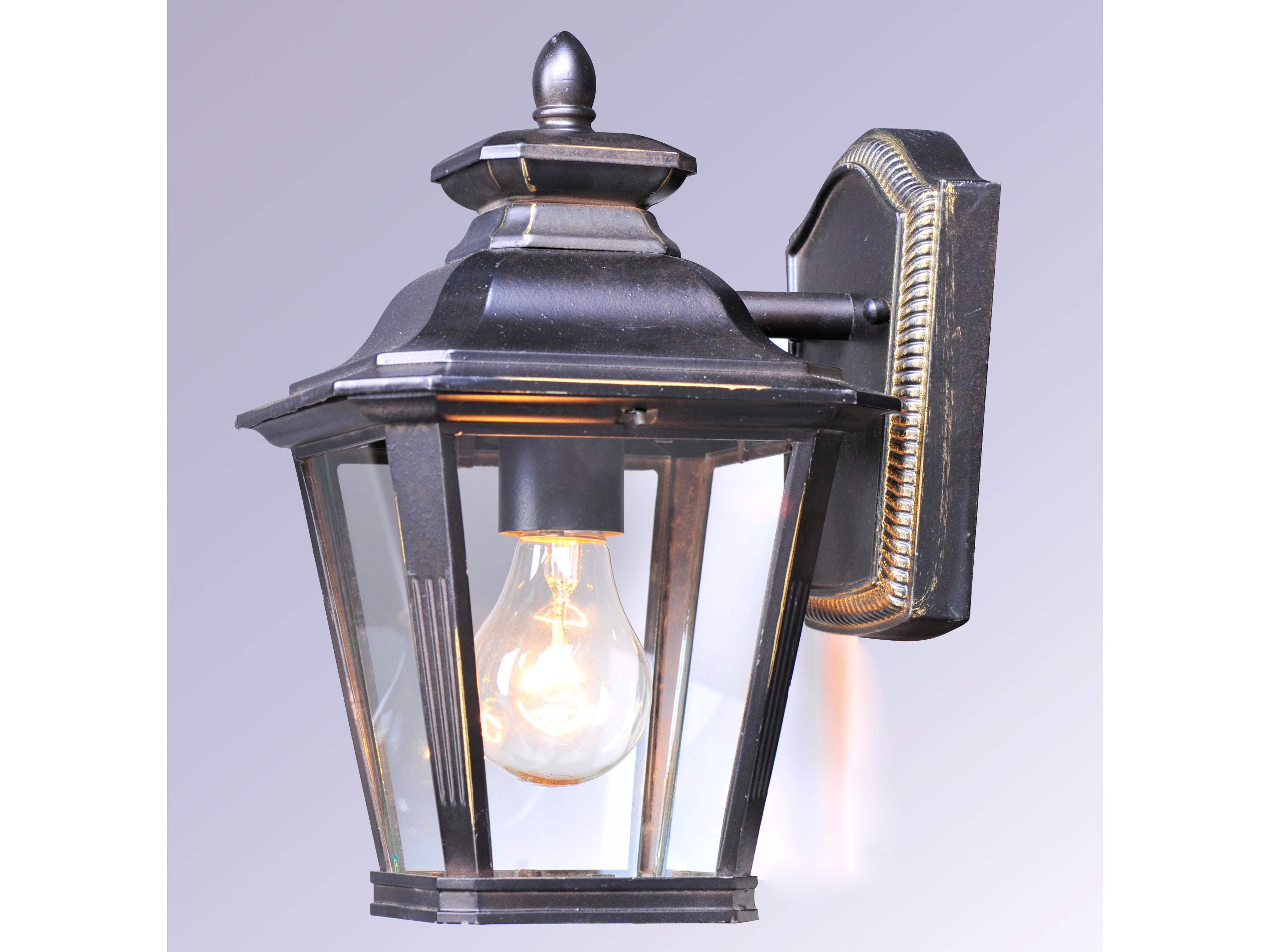 Maxim Lighting Knoxville with Clear Glass 3 - Light Outdoor Wall Light