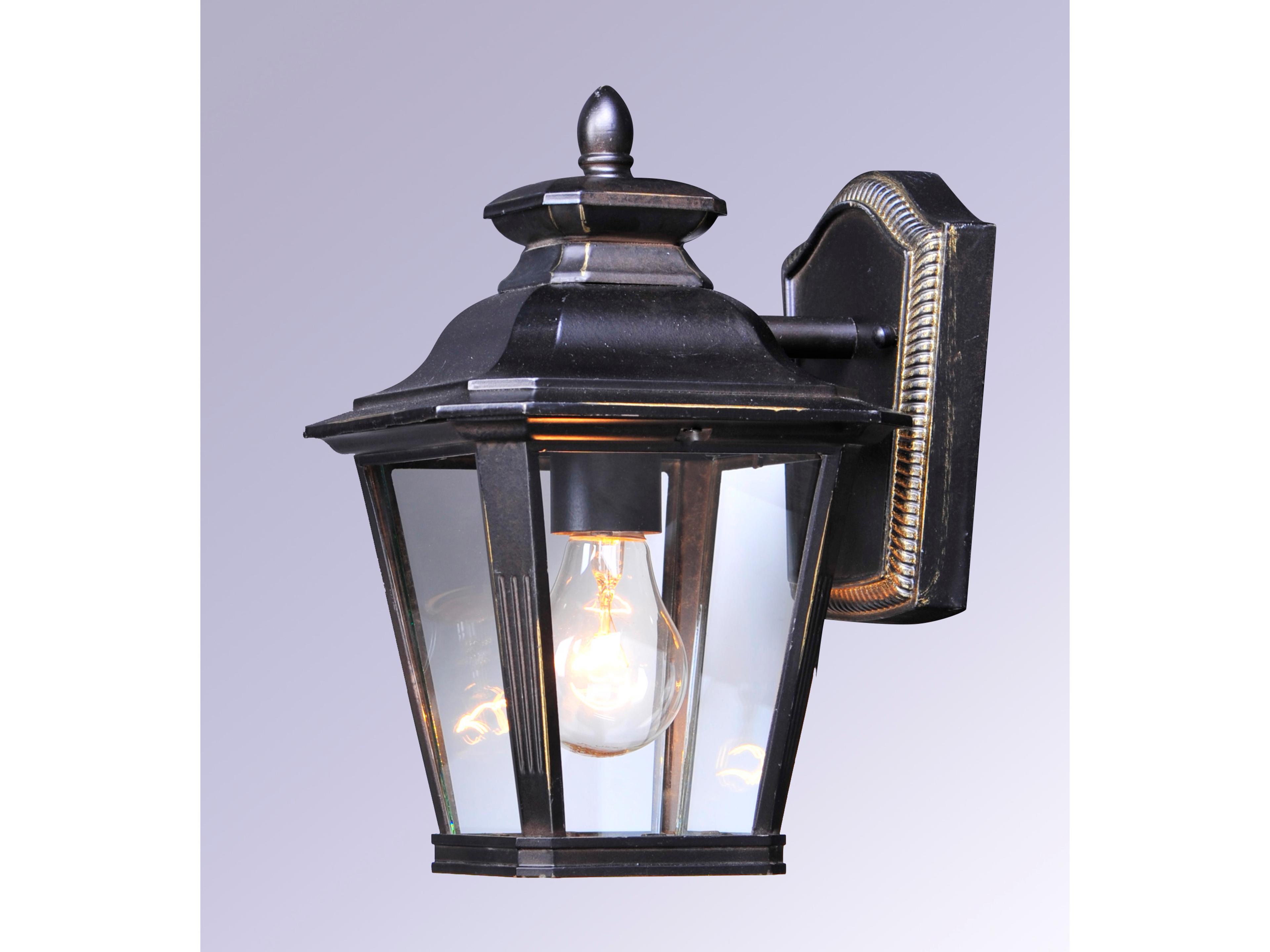 Maxim Lighting Knoxville with Clear Glass 3 - Light Outdoor Wall Light