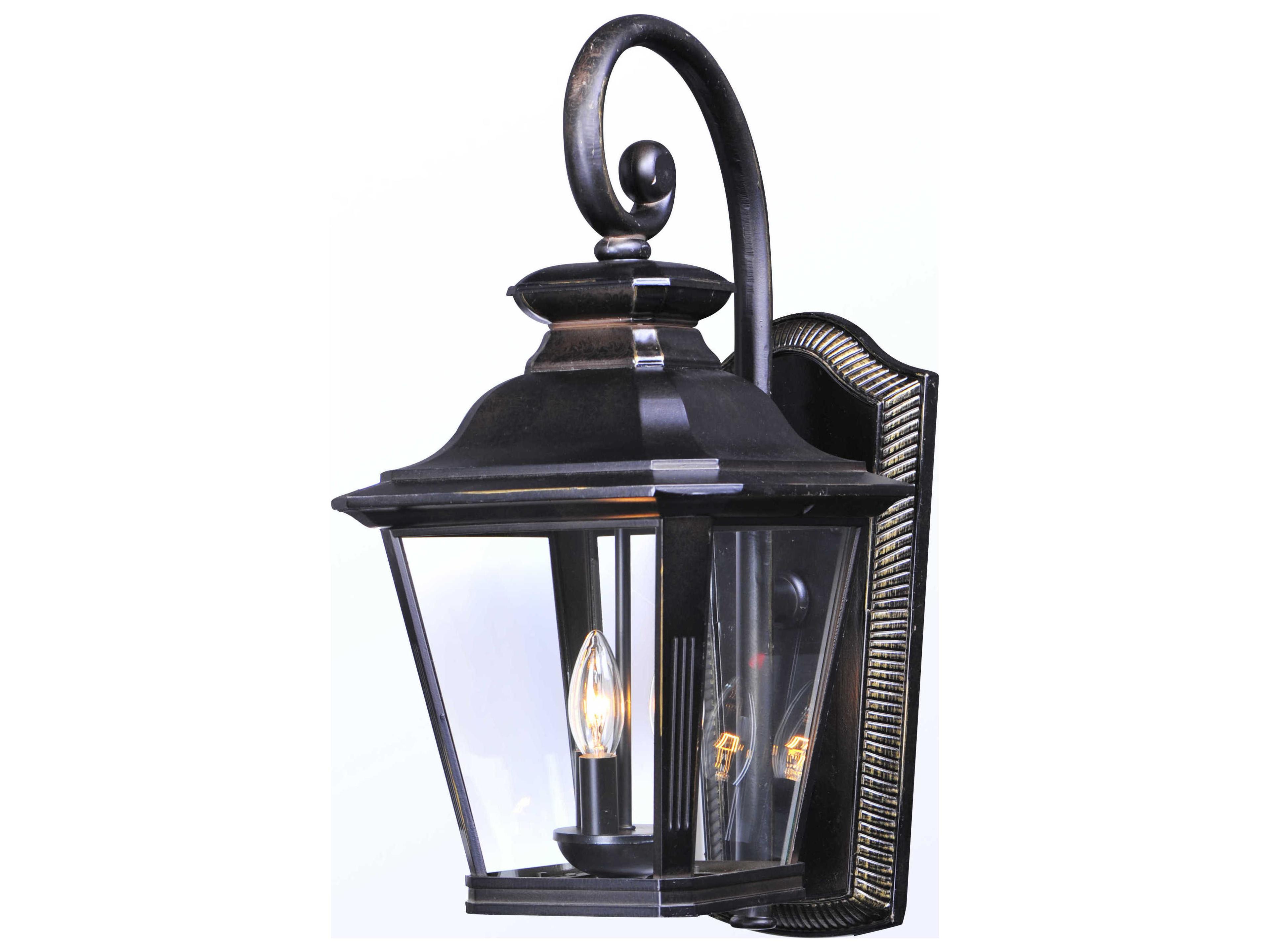 Maxim Lighting Knoxville with Clear Glass 3 - Light Outdoor Wall Light