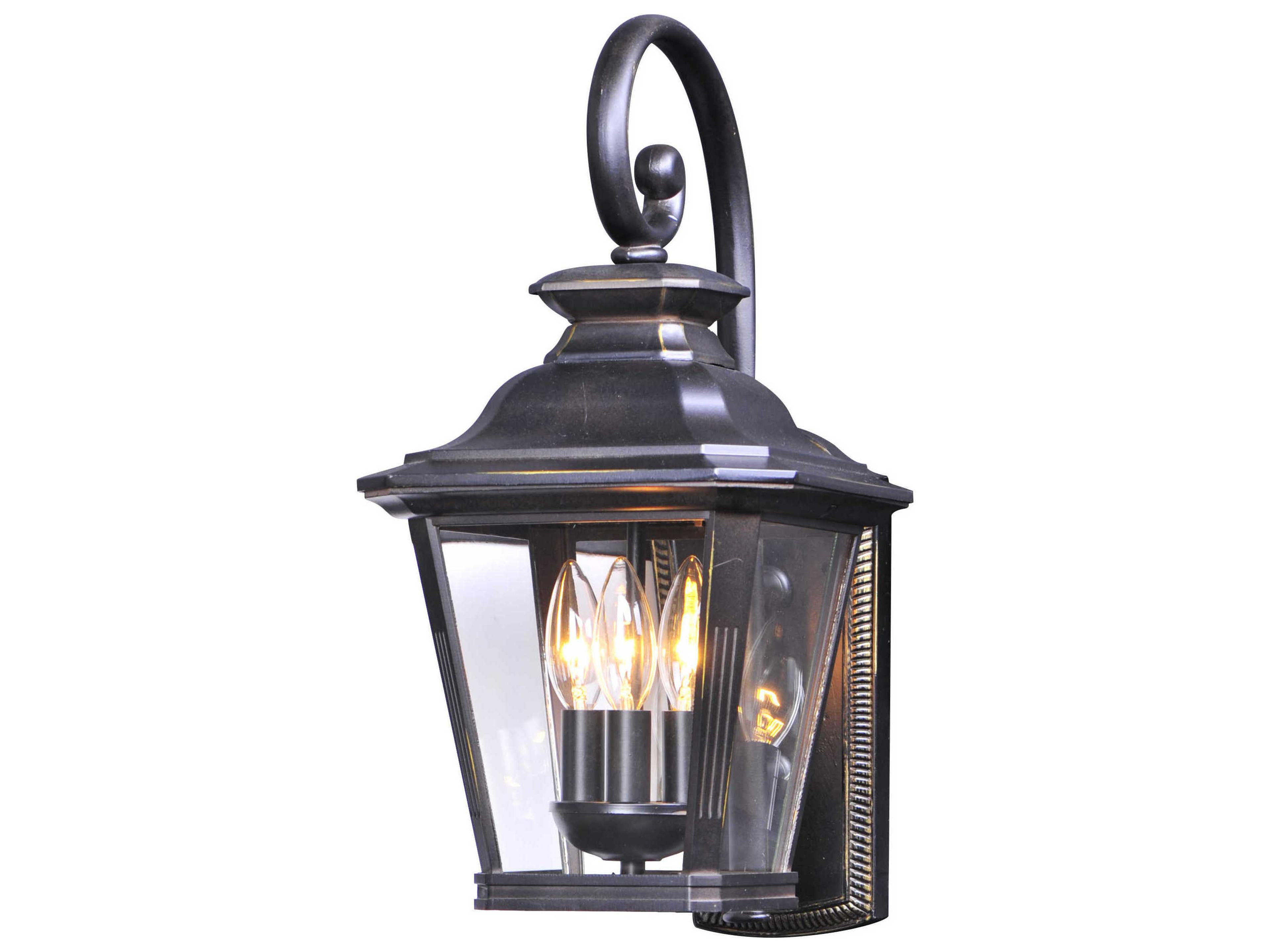 Maxim Lighting Knoxville with Clear Glass 3 - Light Outdoor Wall Light