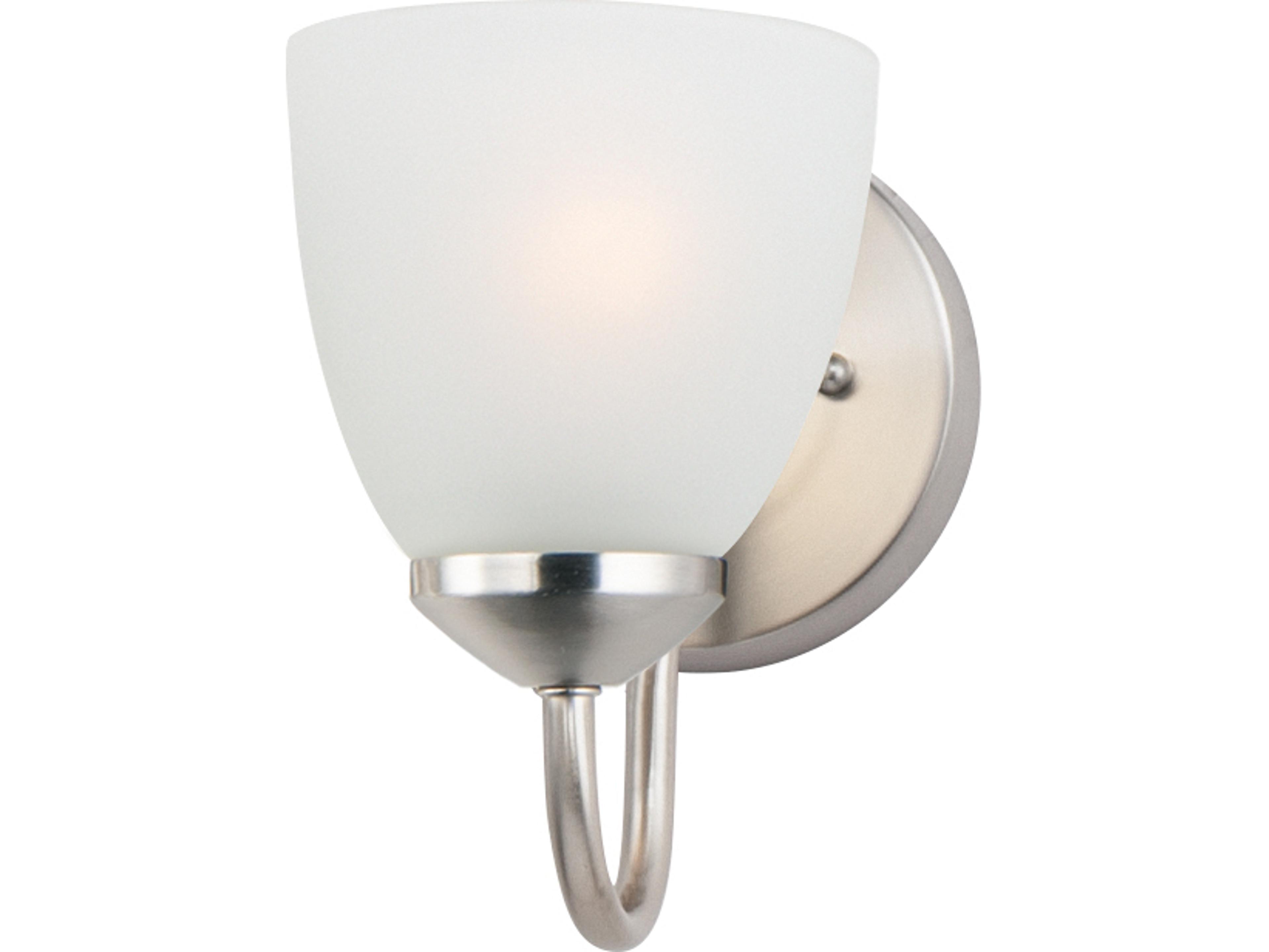 Axis 1-light Satin Nickel Steel Vanity Light