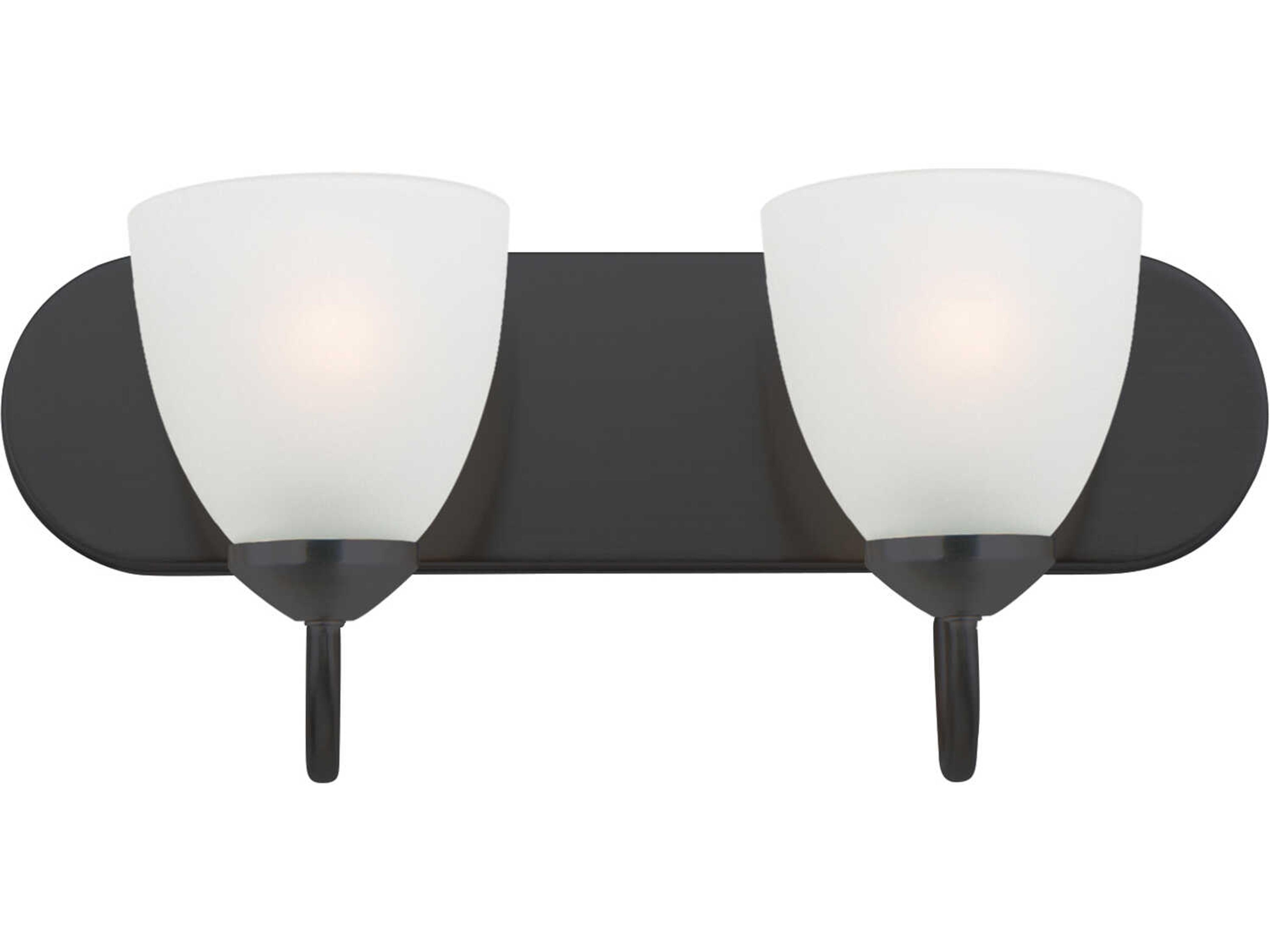 Axis 2-Light Black Vanity Light
