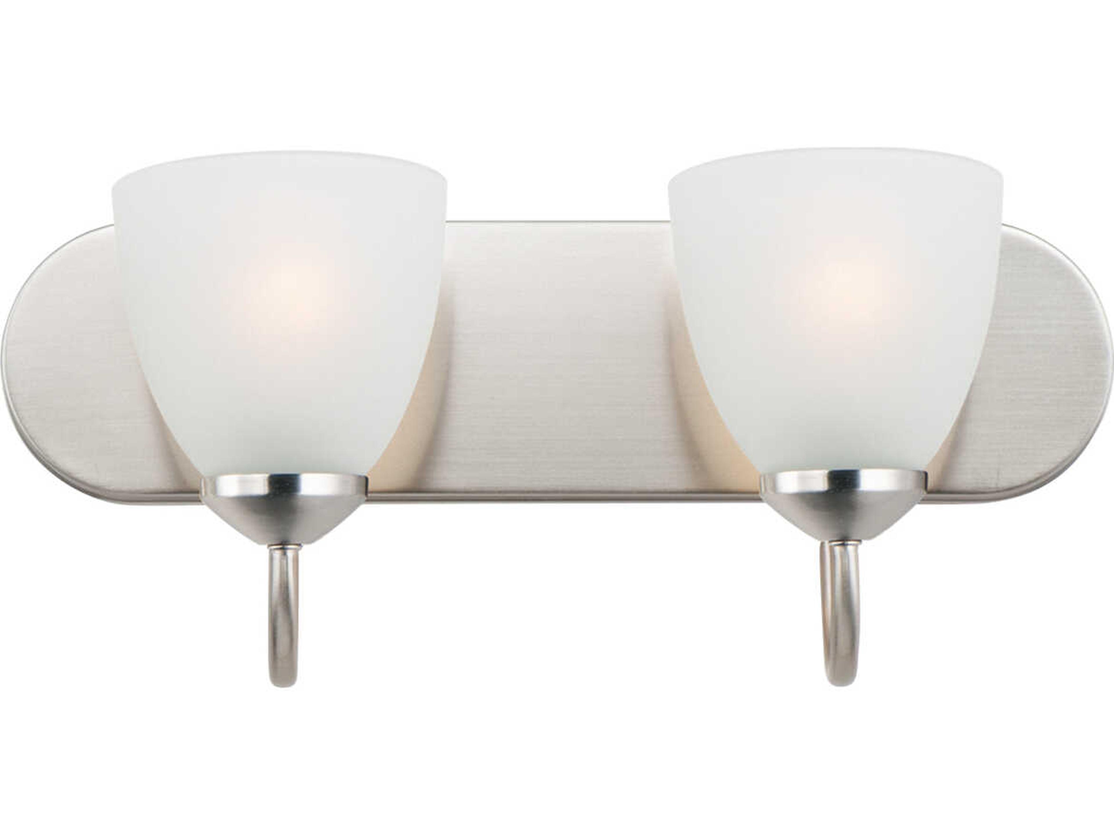 Axis 2-Light Polished Chrome Vanity Light