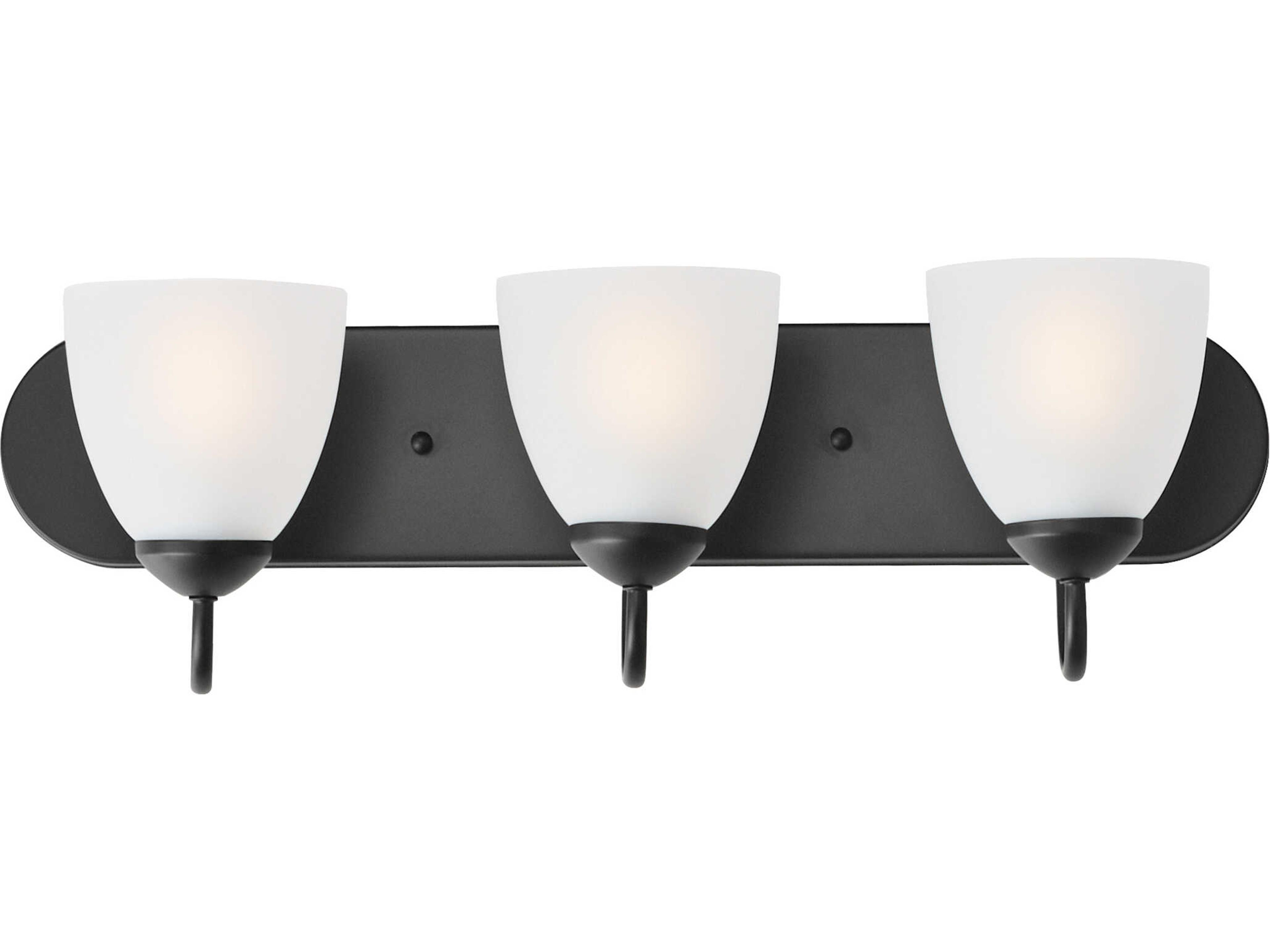 Axis 3-Light Black Vanity Light