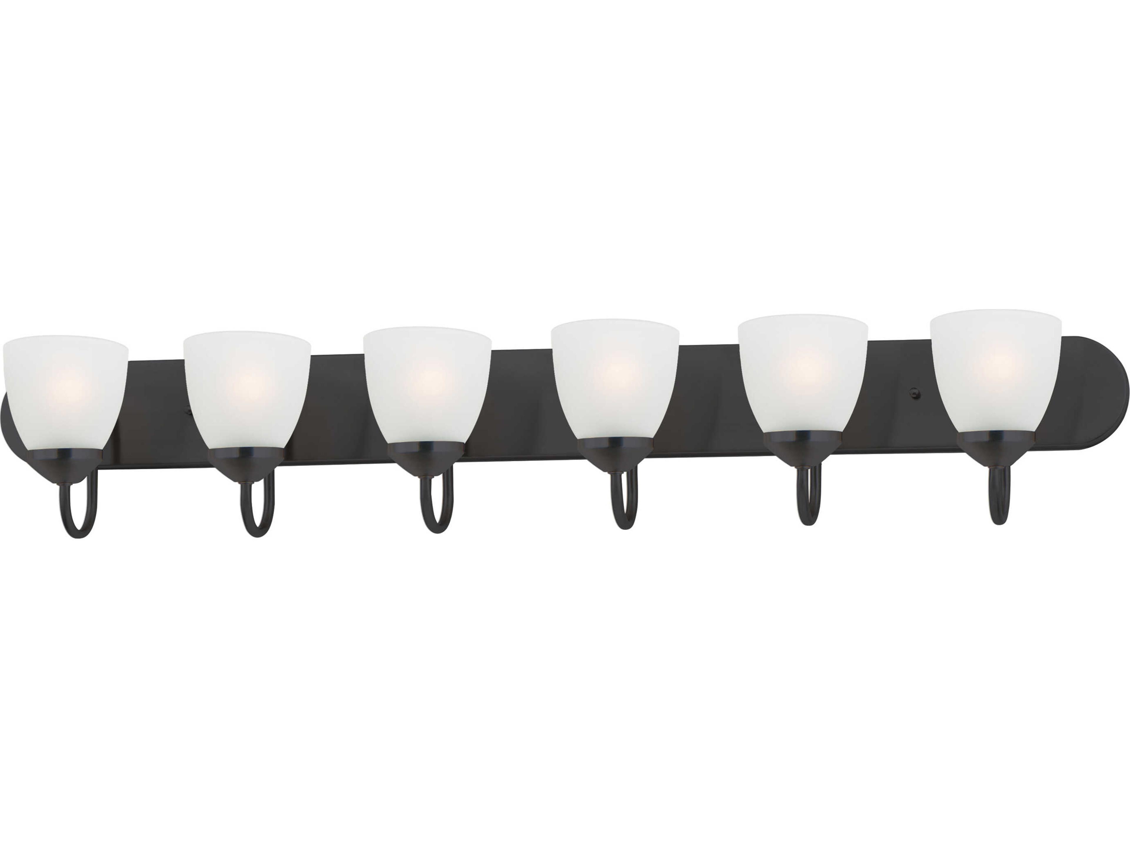 Axis 6-Light Black Vanity Light