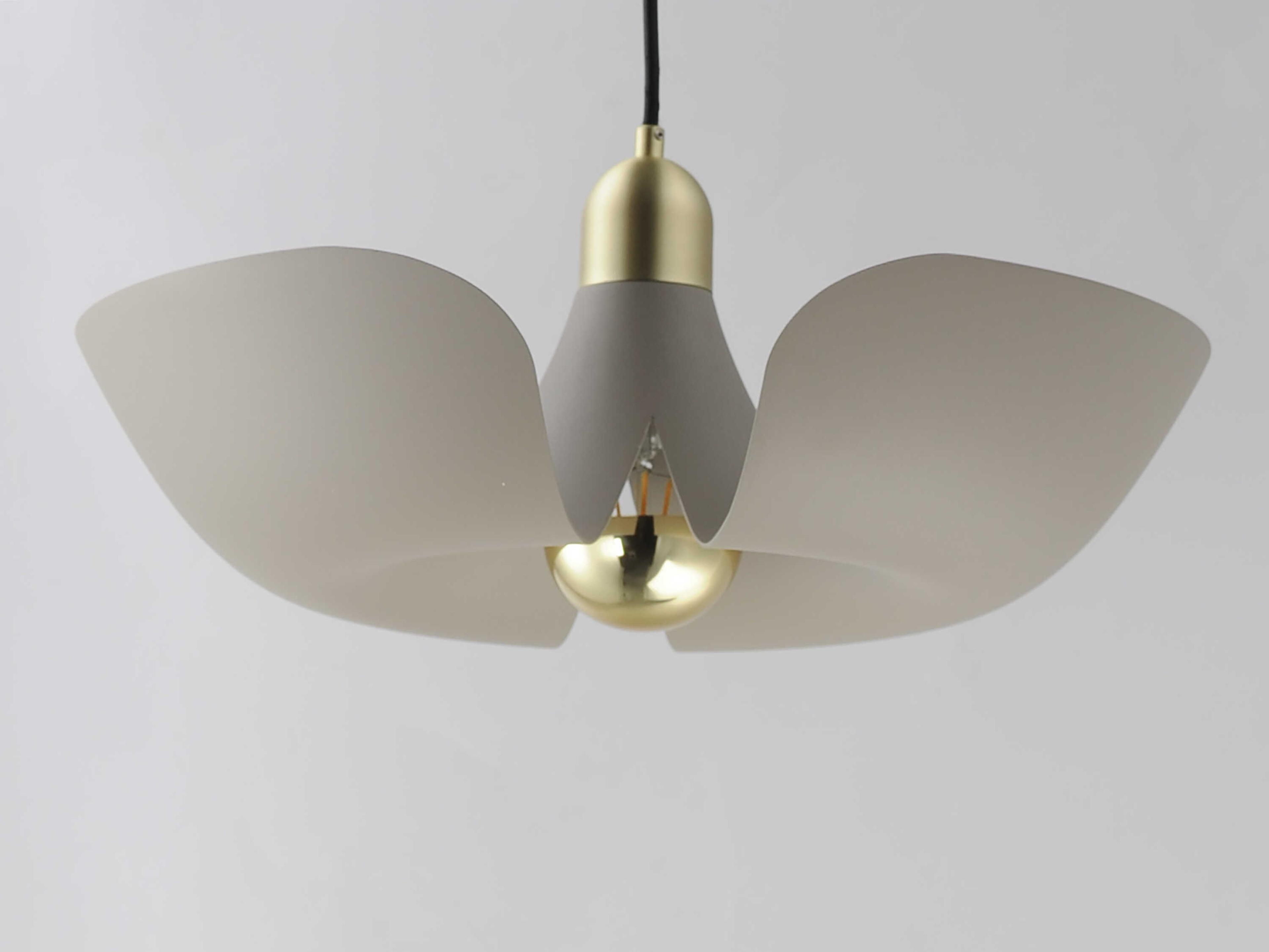 Maxim Lighting Poppy 1-Light Silver Gold Satin Brass Pendant