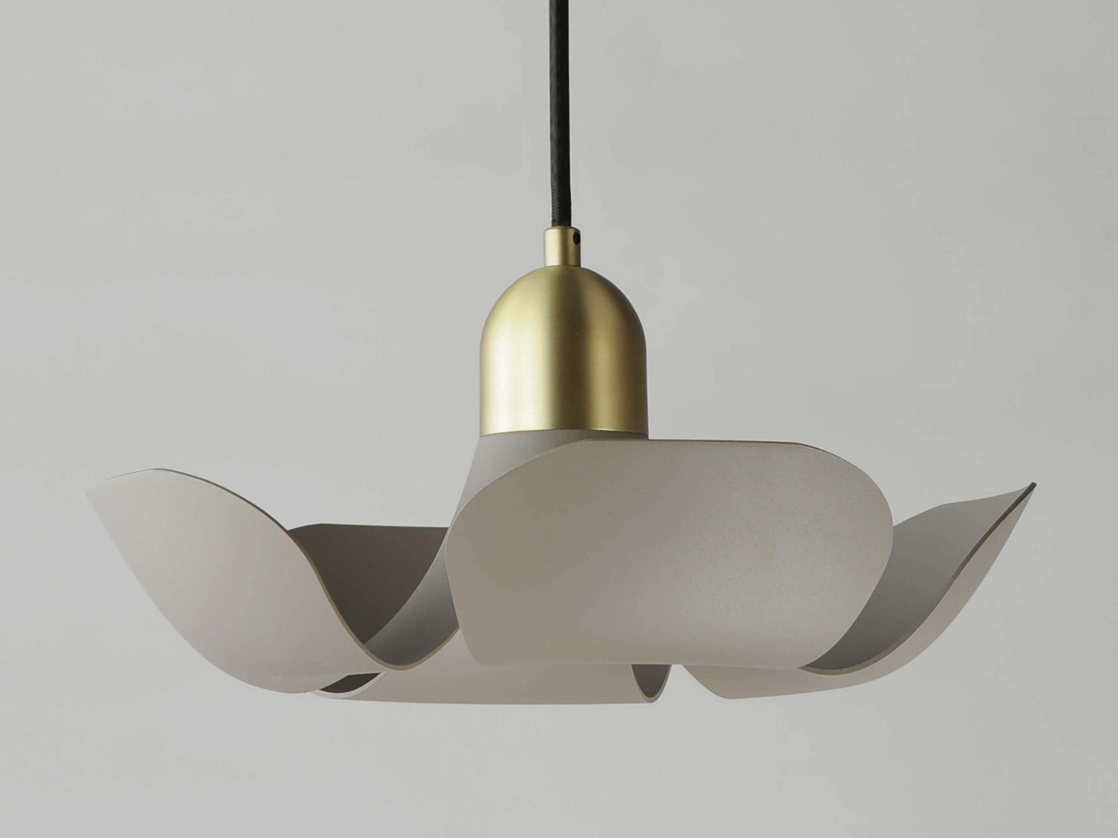 Maxim Lighting Poppy 1-Light Silver Gold Satin Brass Pendant