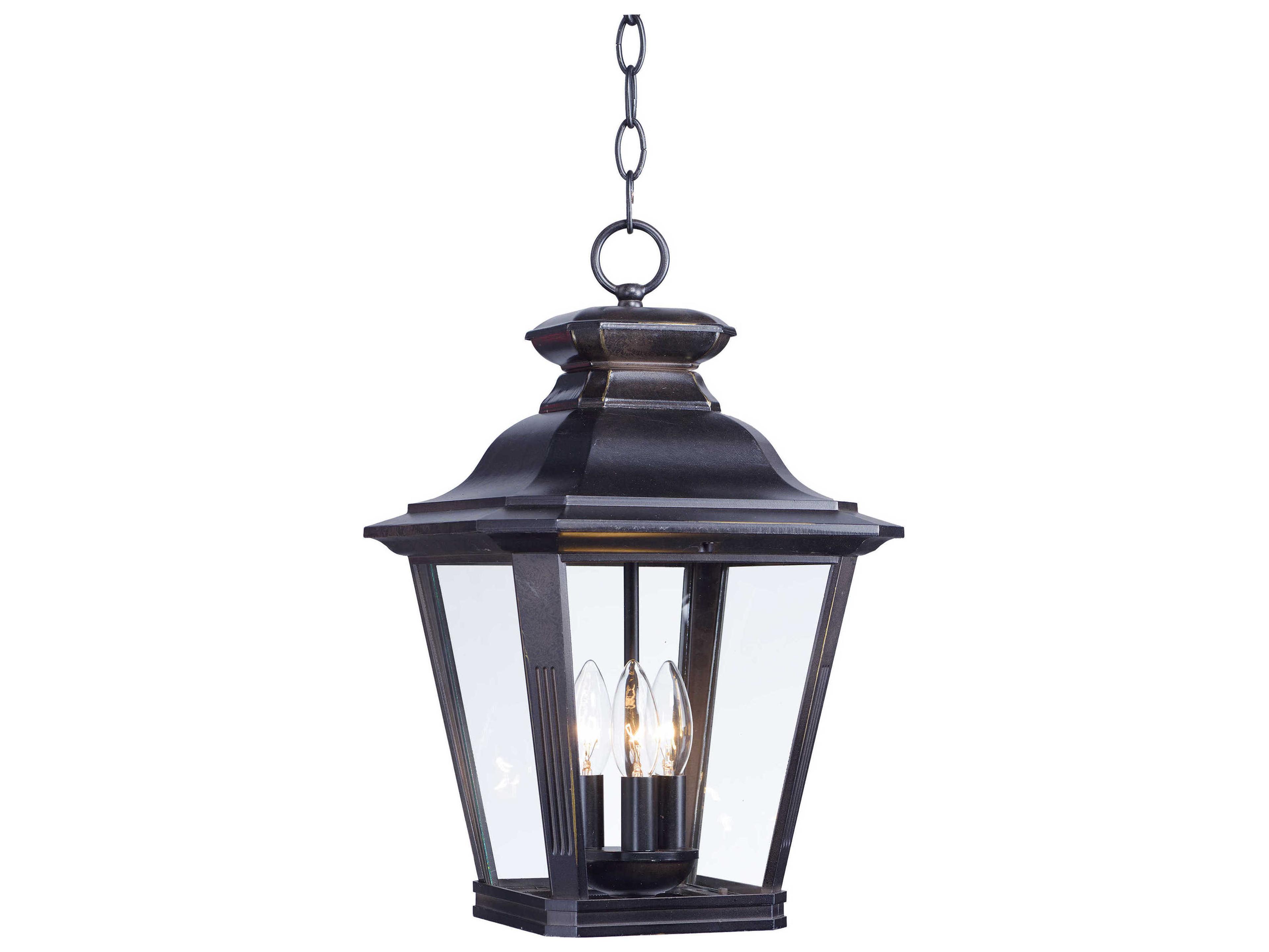 Knoxville with Clear Glass 3 - Light Outdoor Hanging Light