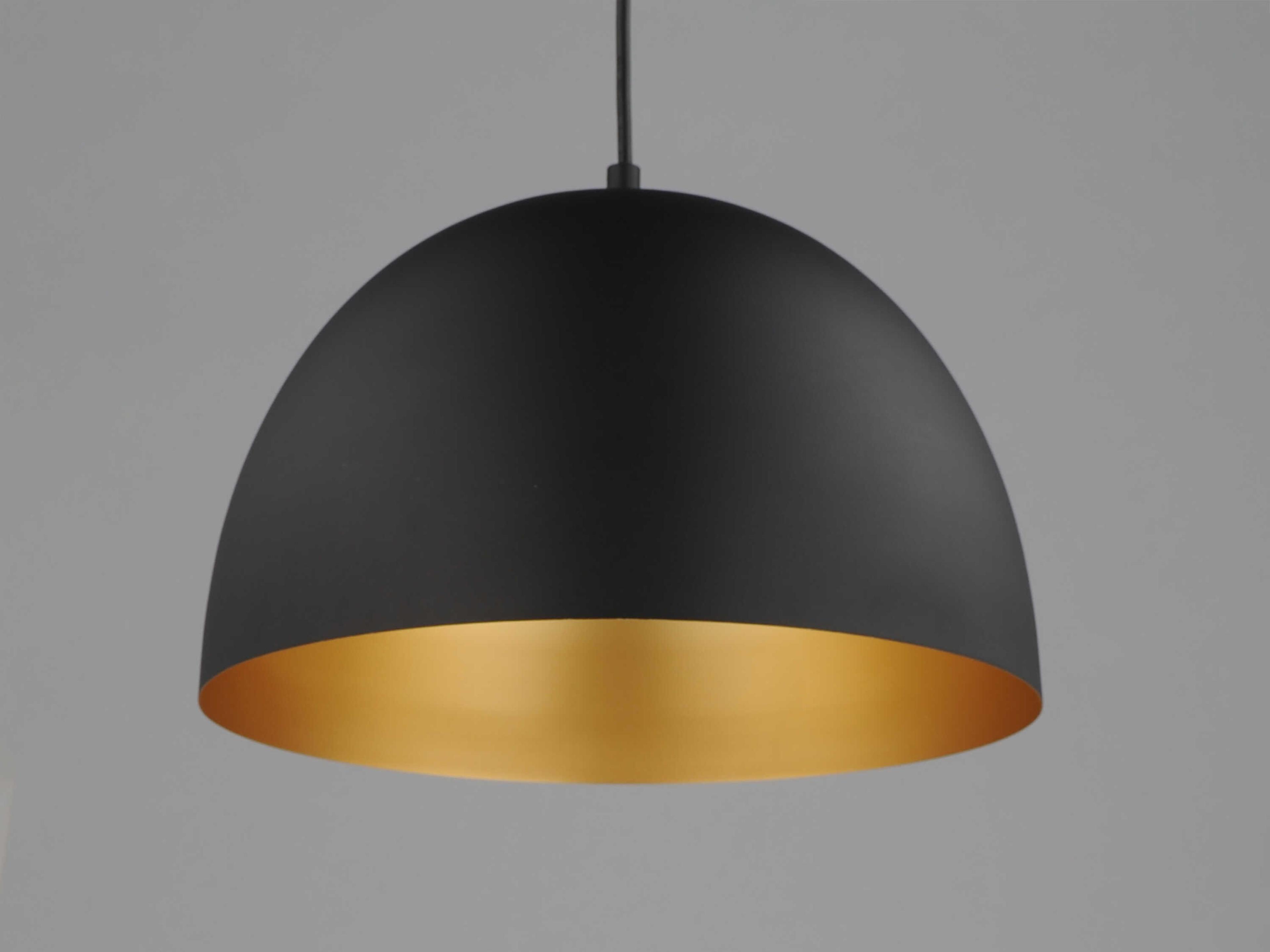 Maxim Lighting Tova 1-Light Black Gold Pendant