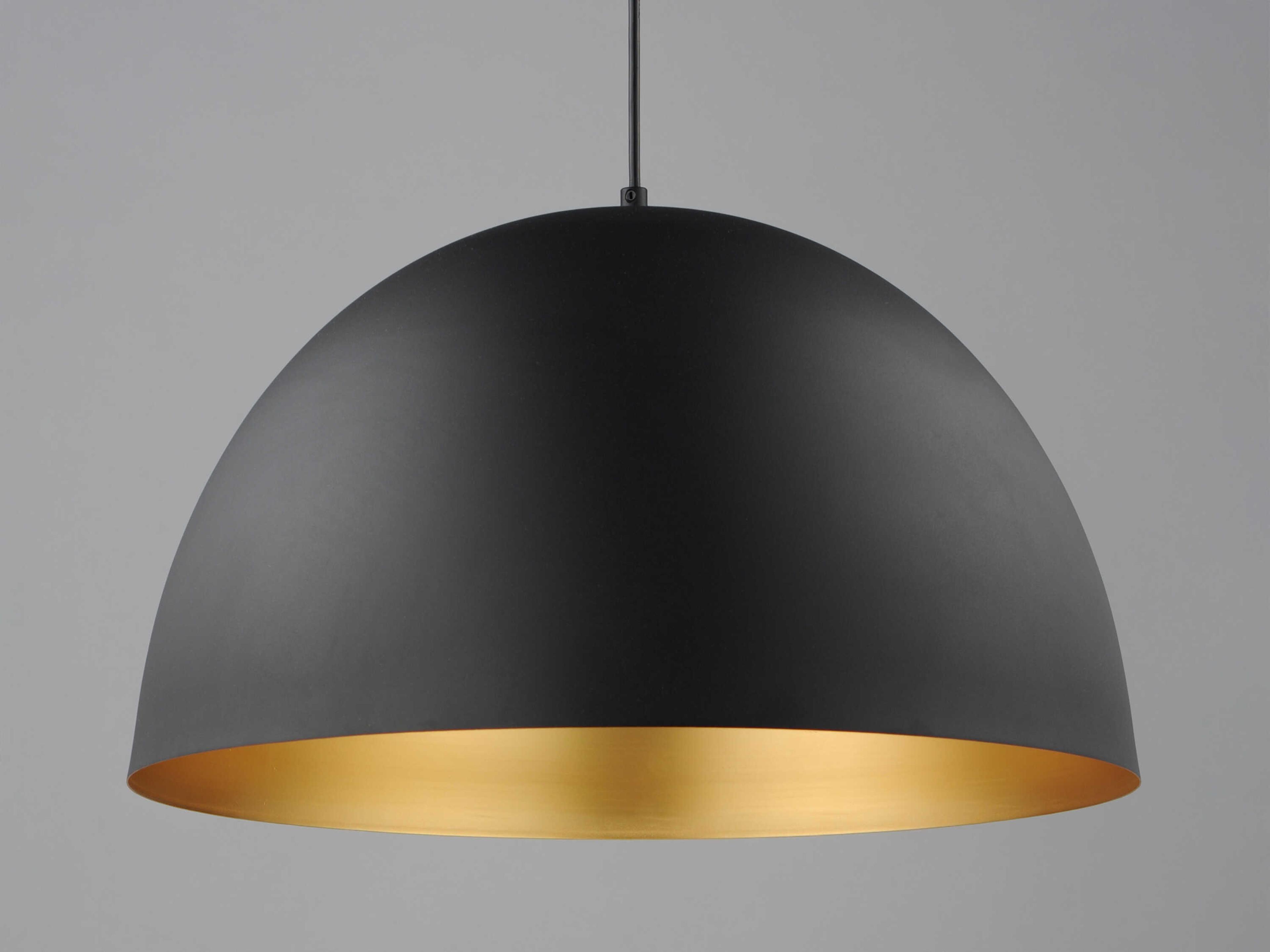 Maxim Lighting Tova 1-Light Black Gold Pendant