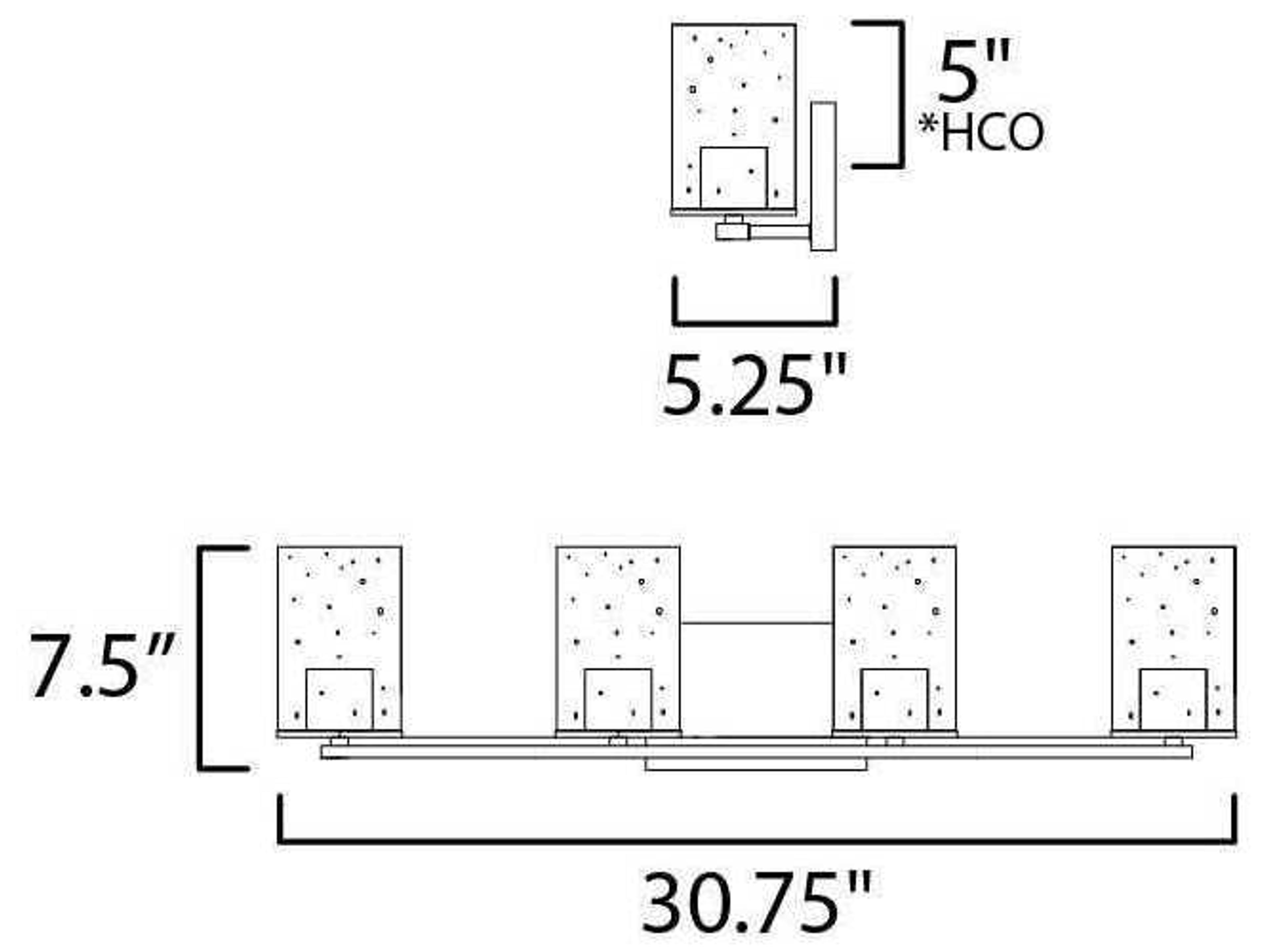 Maxim Lighting Sleek 4-Light Satin Nickel Glass Vanity Light