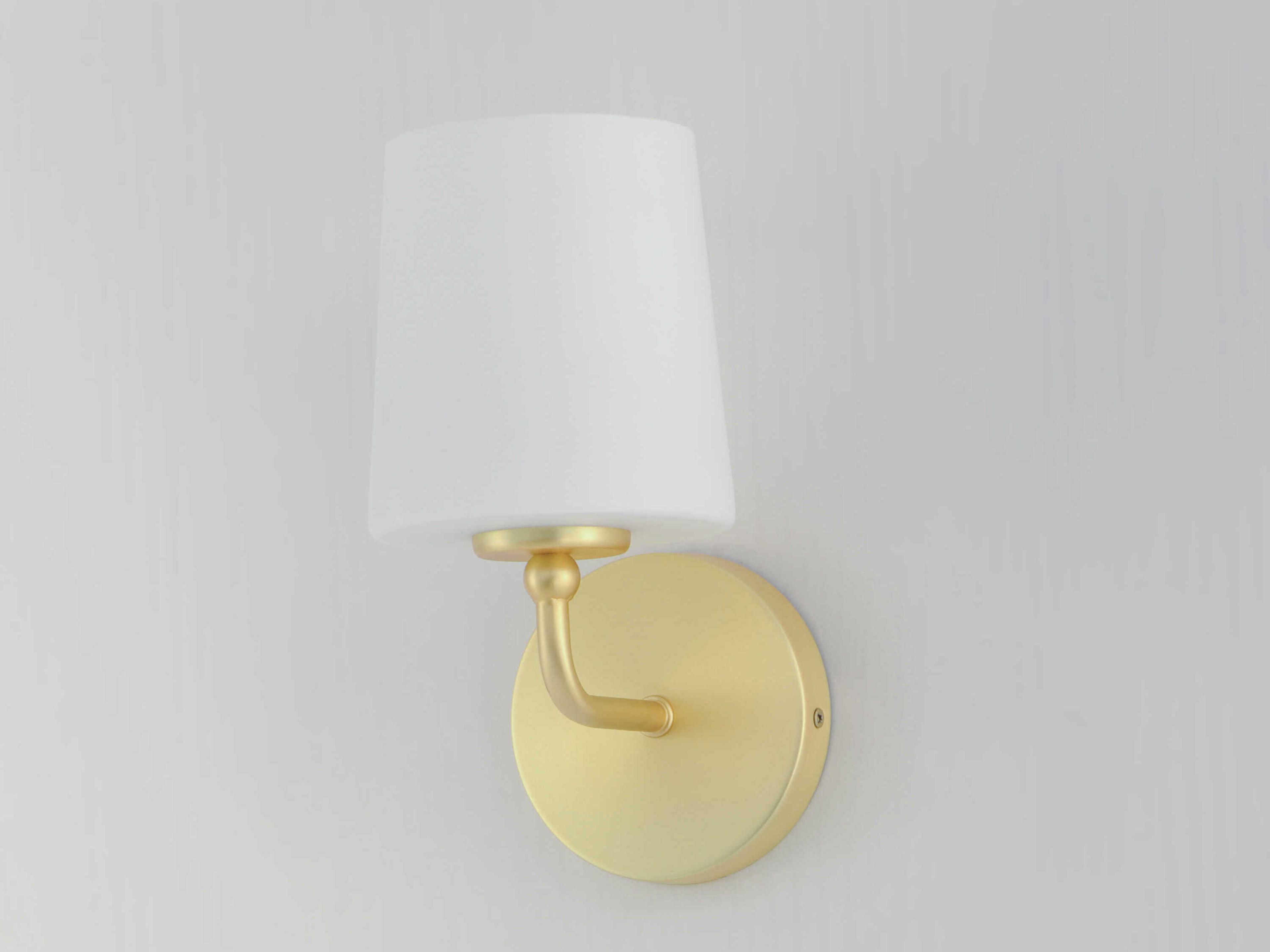 Maxim Lighting Bristol 1-Light Satin Brass Glass Wall Sconce