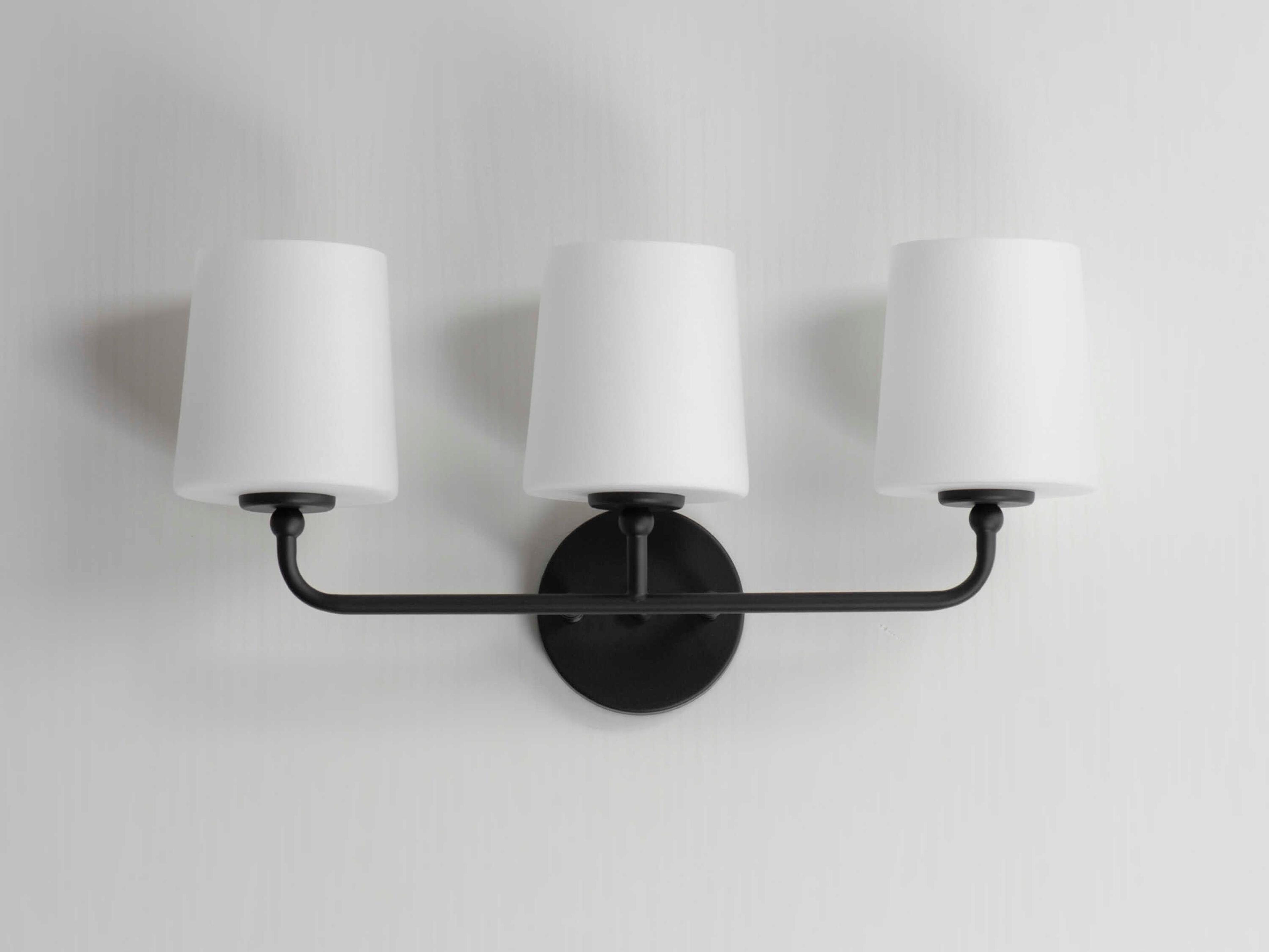 Maxim Lighting Bristol 3-Light Black Glass Vanity Light