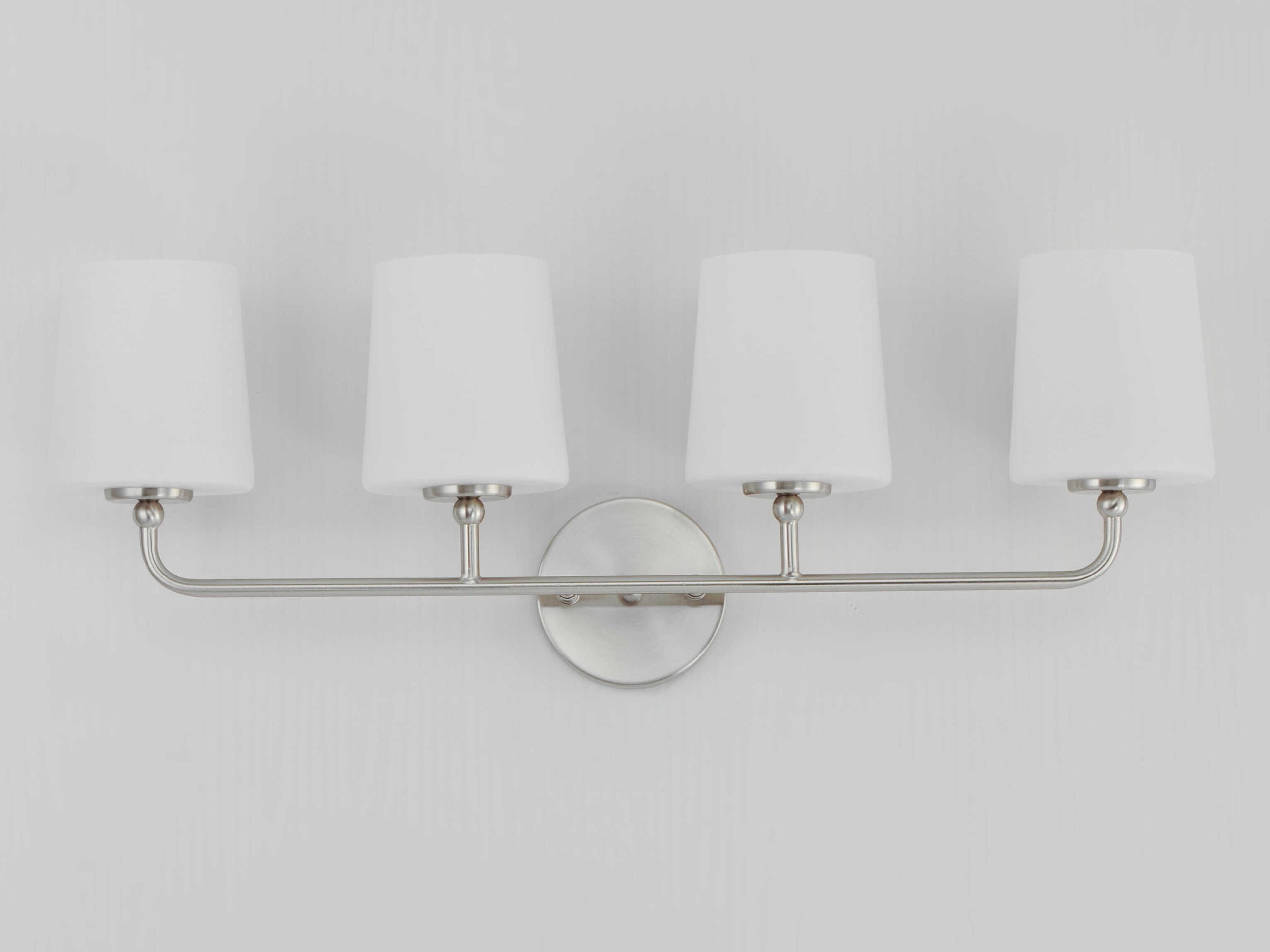Maxim Lighting Bristol 4-Light Satin Nickel Glass Vanity Light
