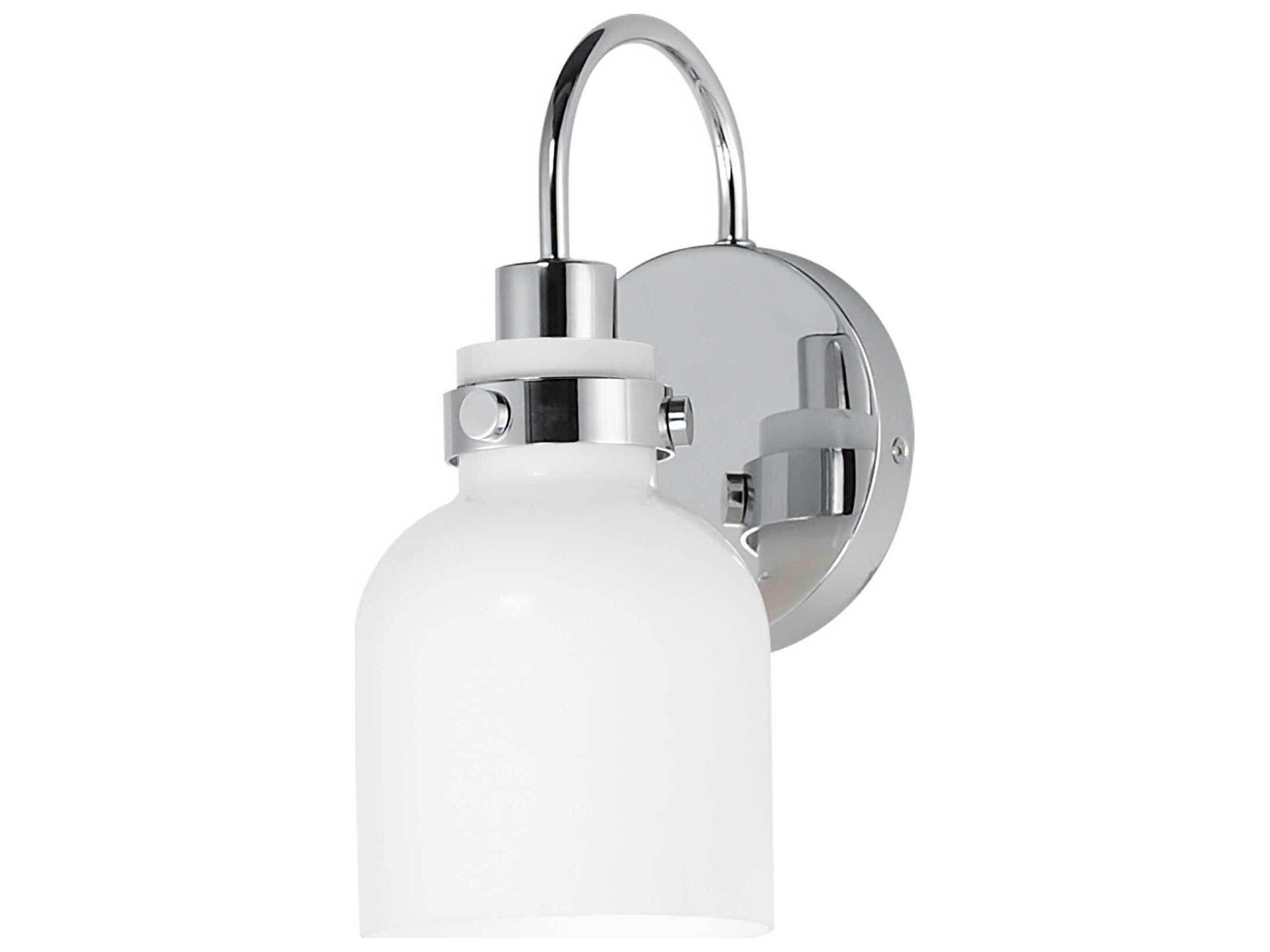 Milk 1-Light Polished Chrome Wall Sconce