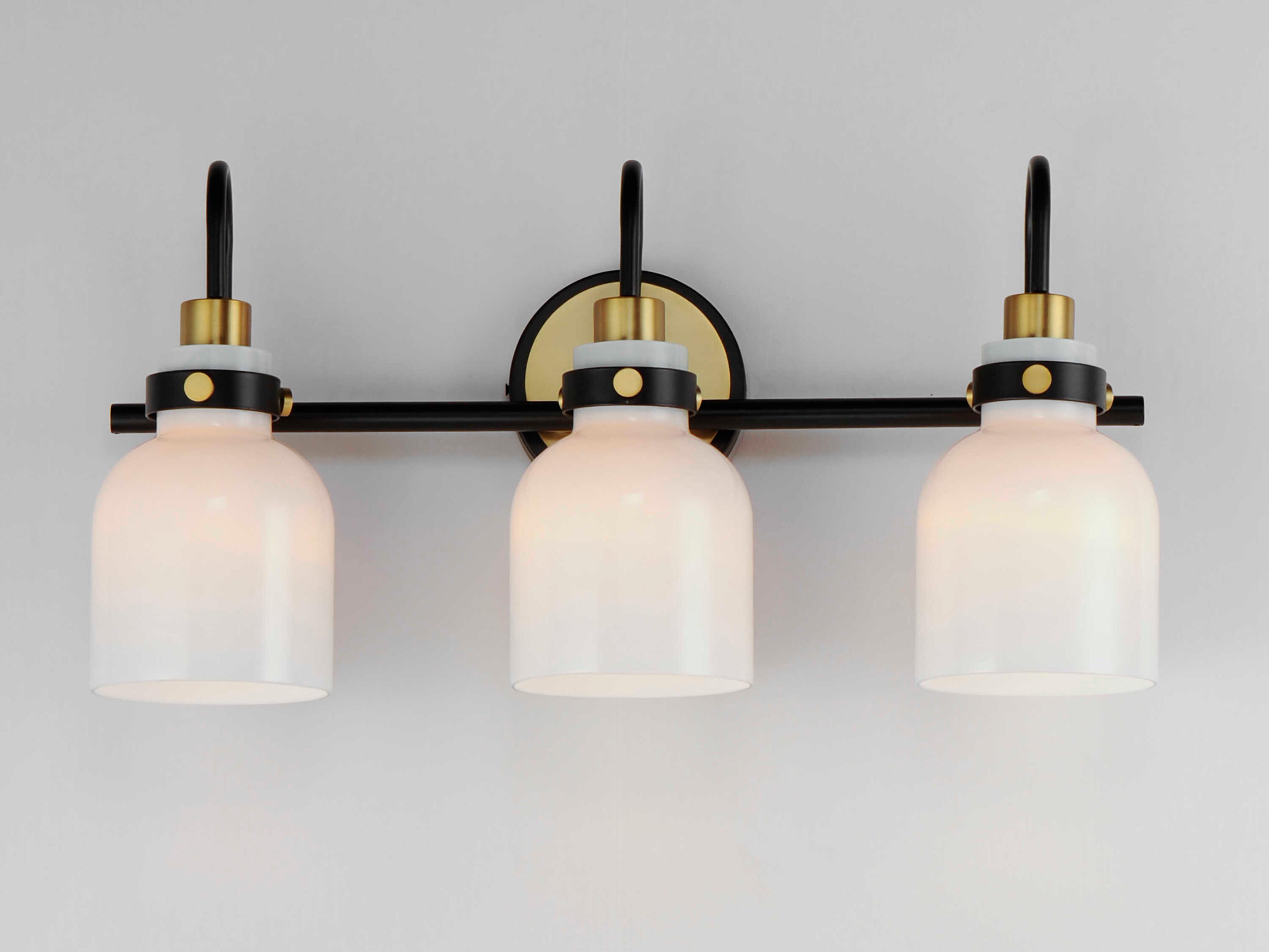 Maxim Lighting Milk 3-Light Satin Brass Vanity Light