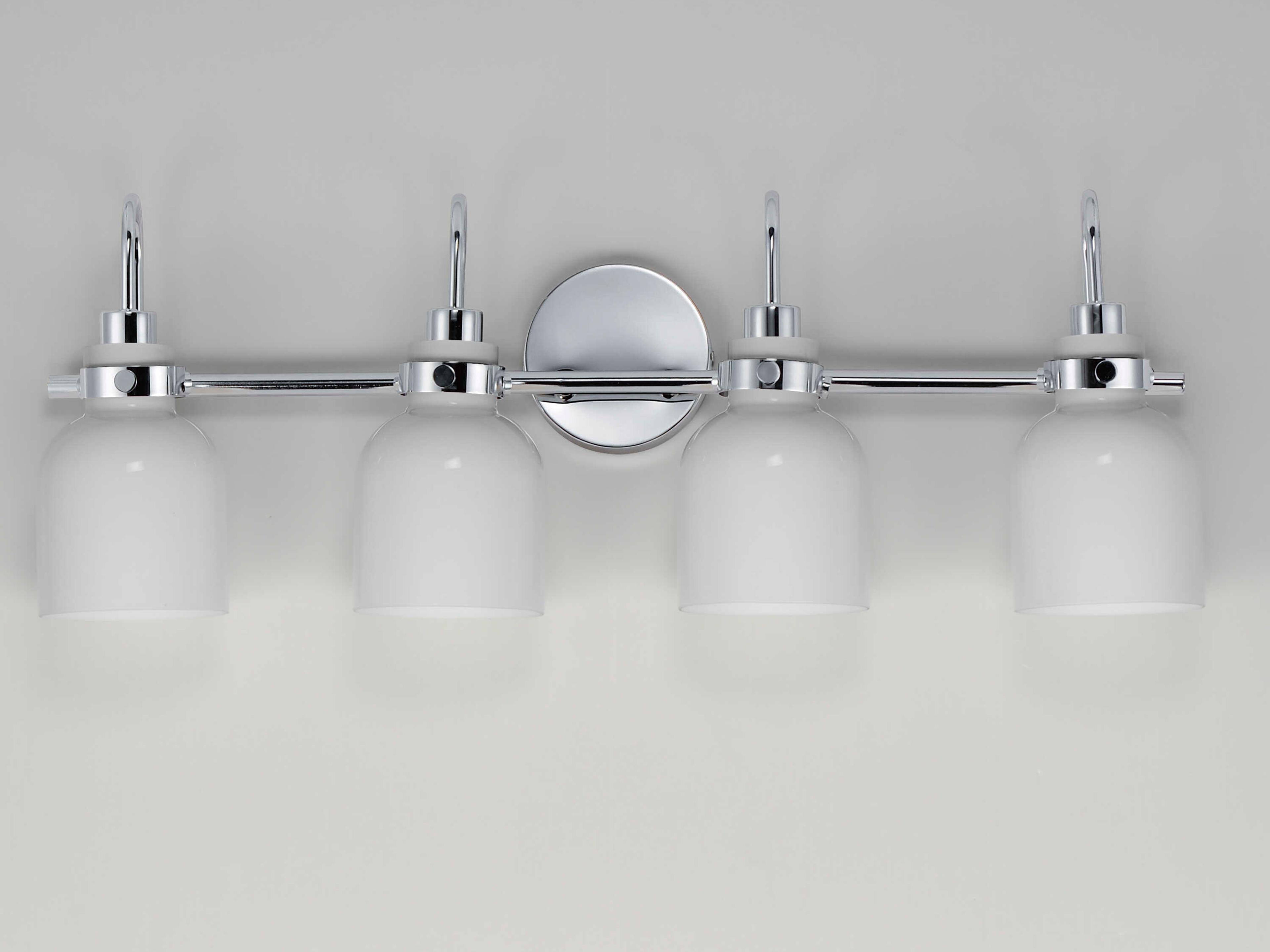 Maxim Lighting Milk 4-Light Polished Chrome Brass Vanity Light