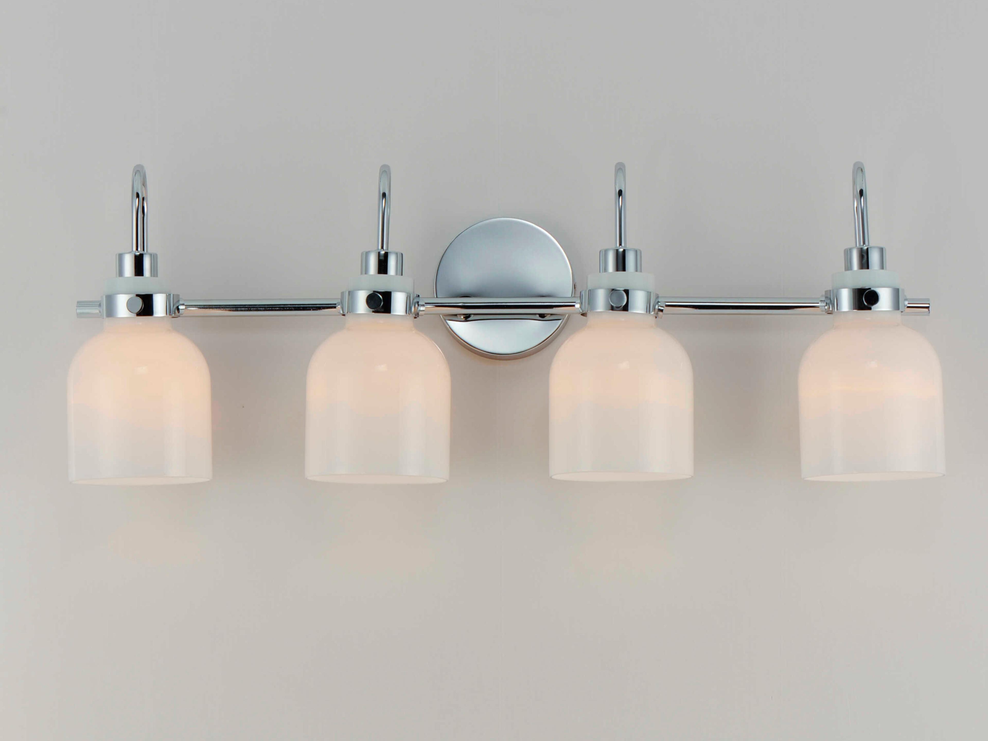 Maxim Lighting Milk 4-Light Polished Chrome Brass Vanity Light
