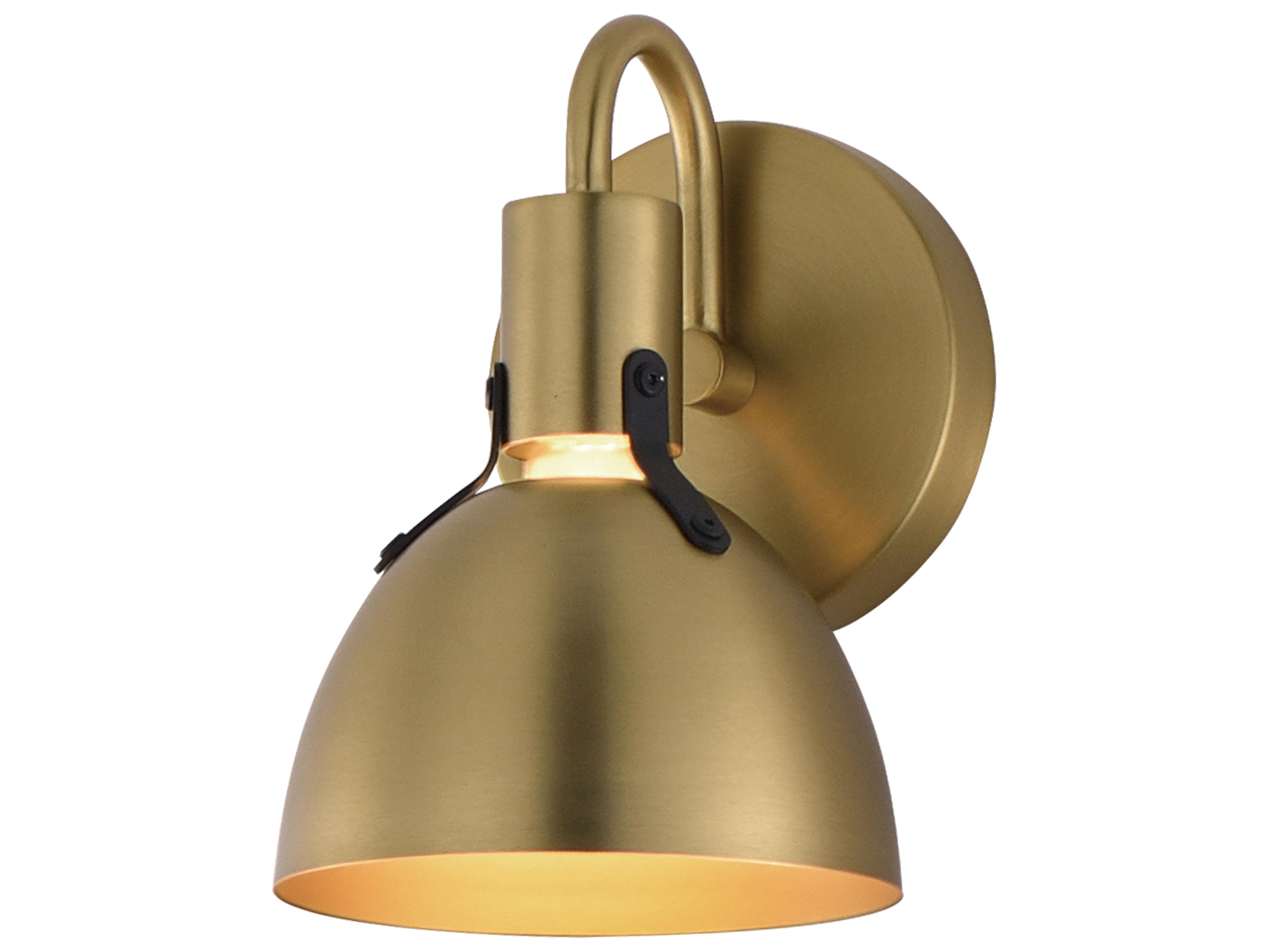 Dusk 1- Light Satin Brass Wall Sconce