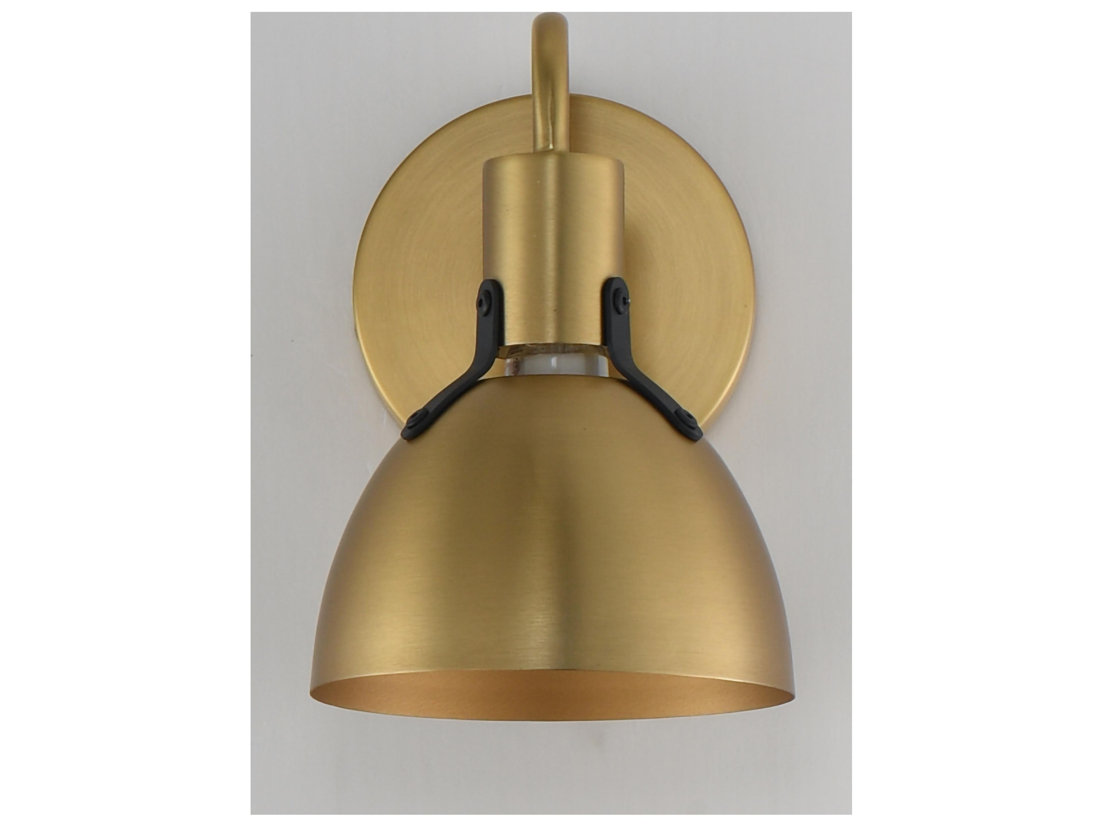 Maxim Lighting Dusk 1- Light Satin Brass Wall Sconce