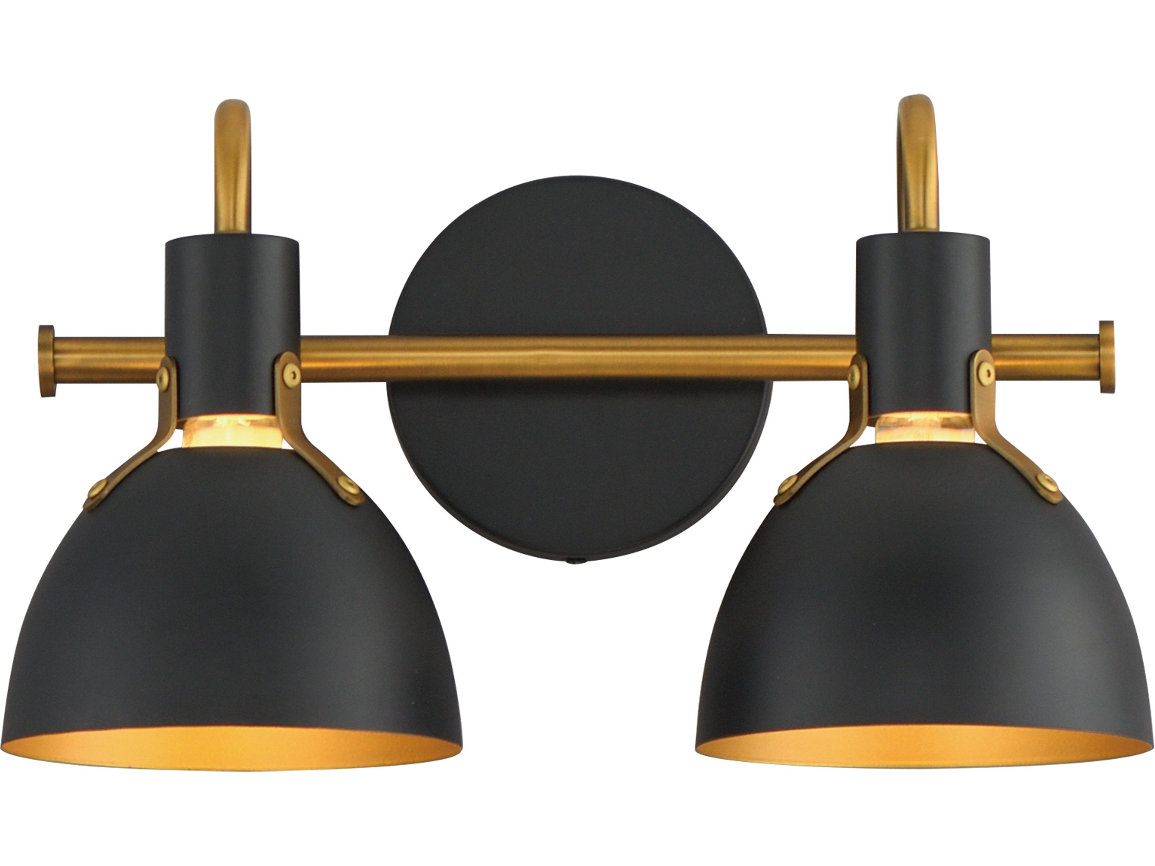 Dusk 2- Light Black Antique Brass Vanity